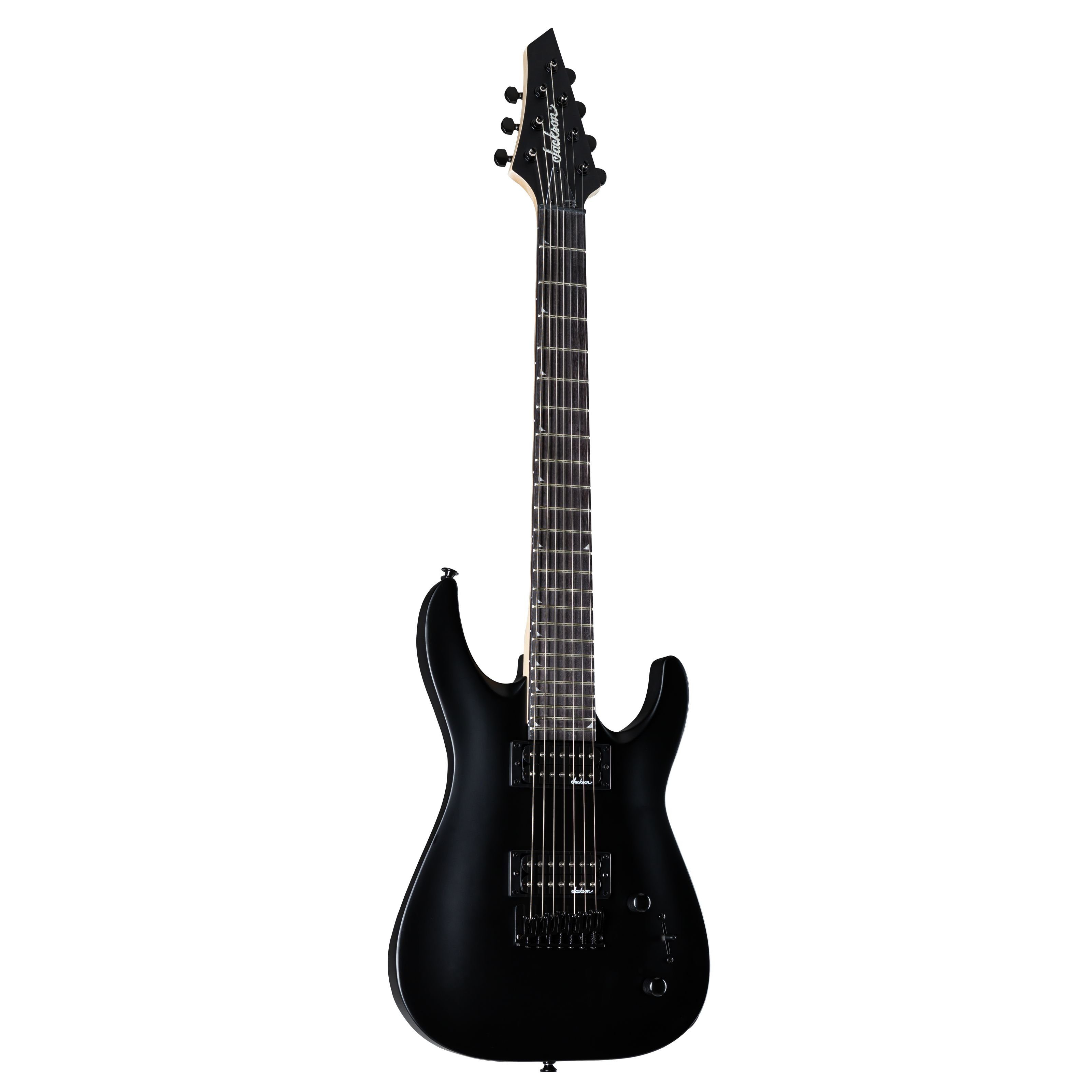 Jackson E-Gitarre, E-Gitarren, ST-Modelle, JS22-7 Dinky DKA HT Satin Black - E-Gitarre