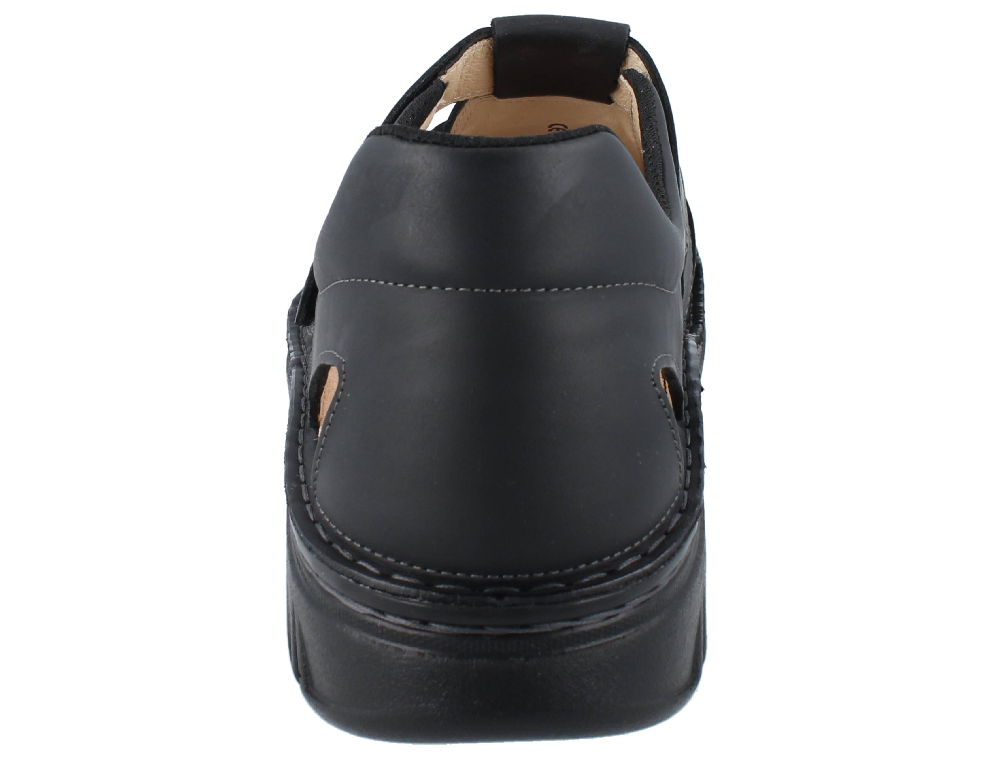 Finn Comfort FINN COMFORT Copan Soft Herren Sandale schwarz Leder - Größe: 43 Sandale Wechselfußbett