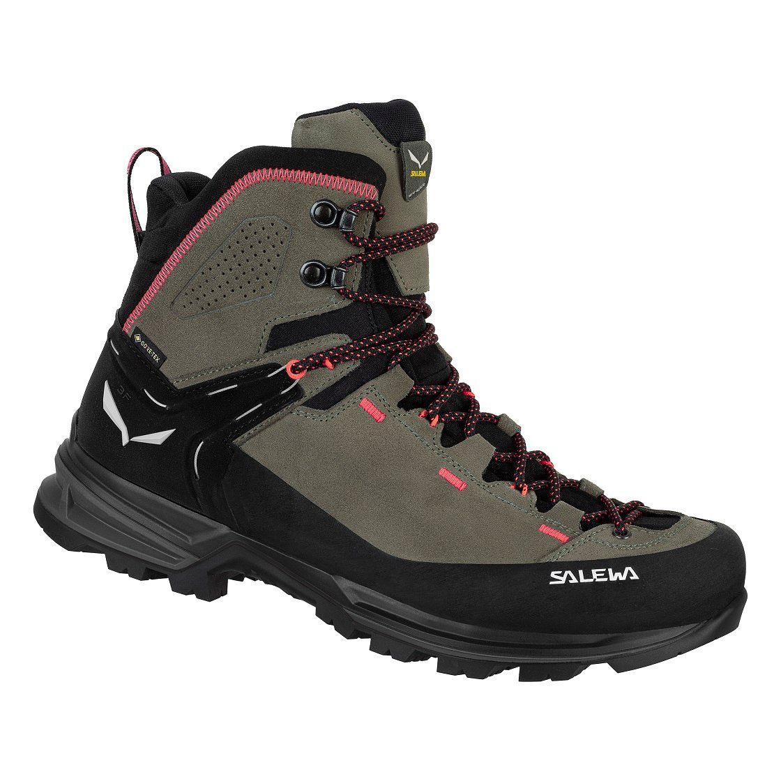 Salewa MTN Trainer 2 Mid GTX (Alpine, Veloursleder, wassderdicht) braun Damen Wanderschuh
