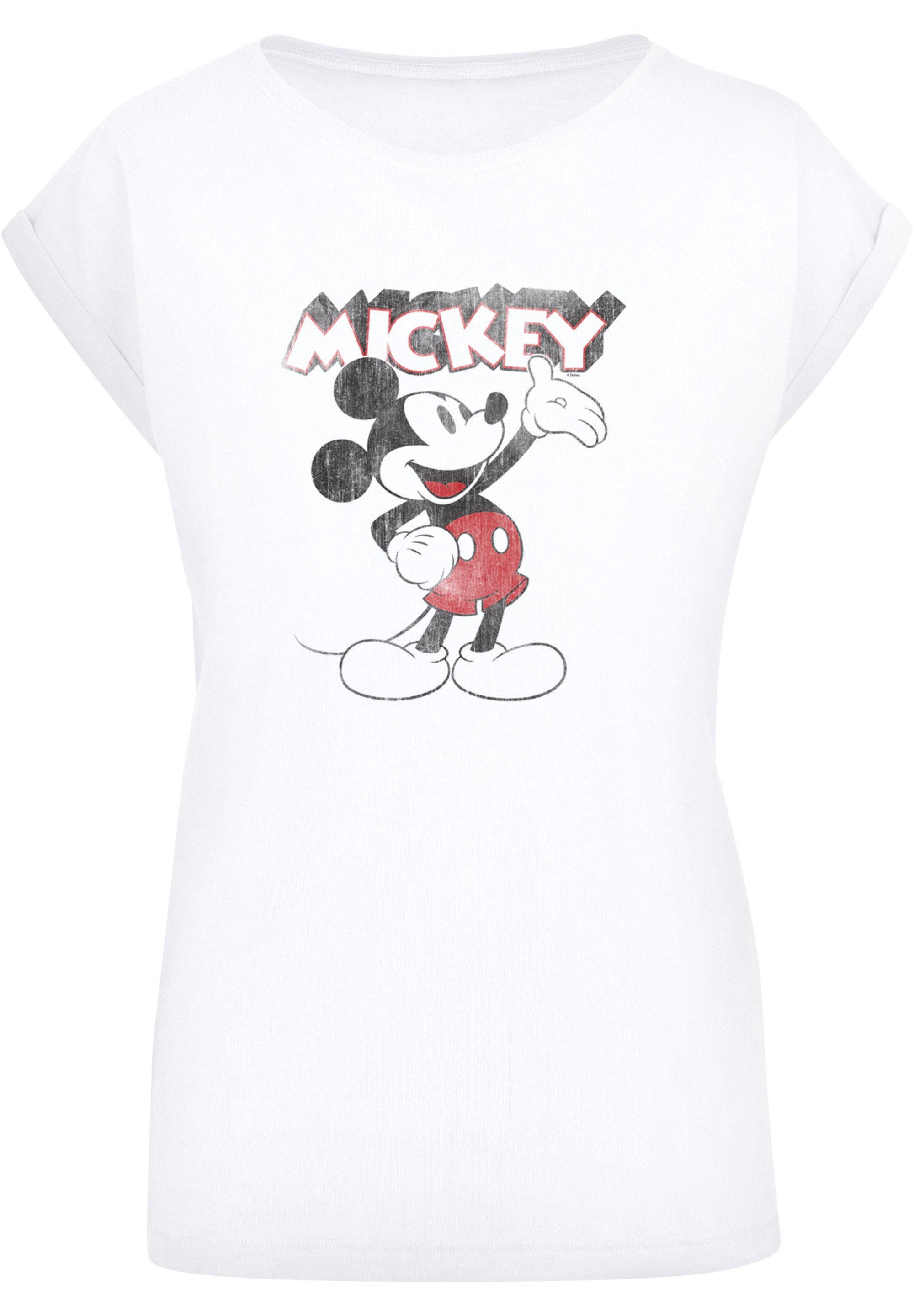 Classic Presents Maus Damen,Premium Micky T-Shirt F4NT4STIC Mouse Disney Merch,Regular-Fit,Kurze Ärmel,Bedruckt Mickey