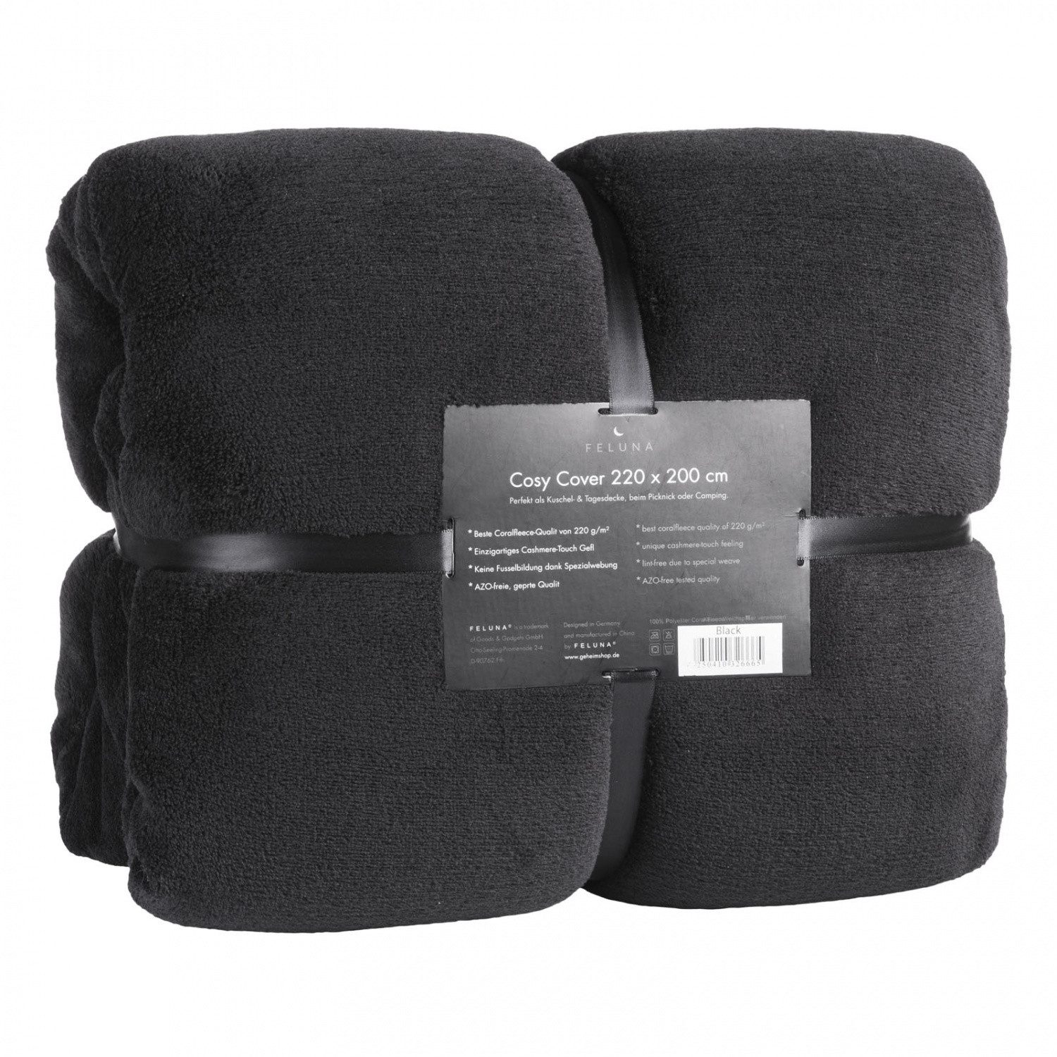 Wohndecke FELUNA Coral Fleece Kuscheldecke XXL – Superweicher Cashmere-Touch, Feluna, Tagesdecke Kaschmir-Touch 220 x 200 cm
