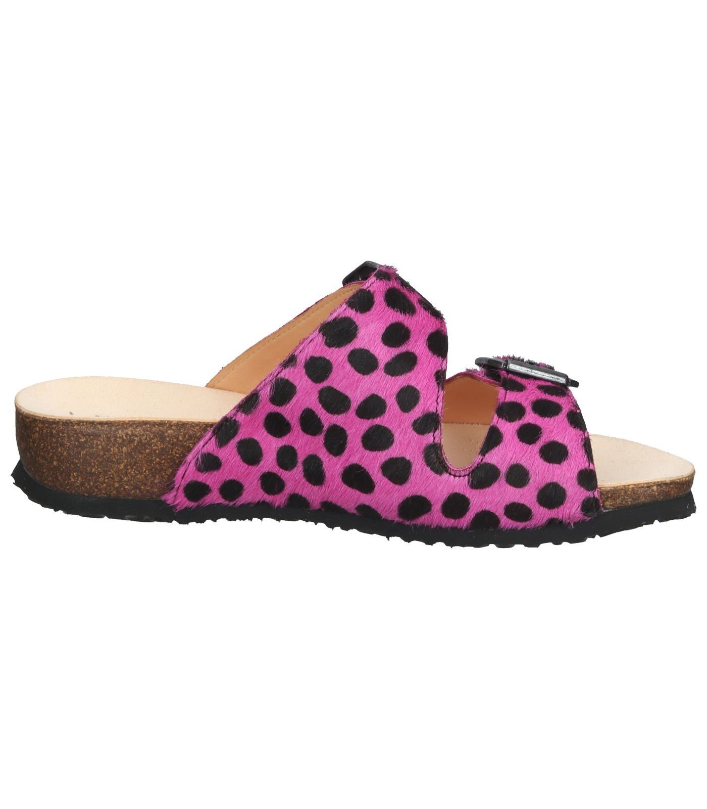 Think! Pantoletten Pink Pantolette Leder