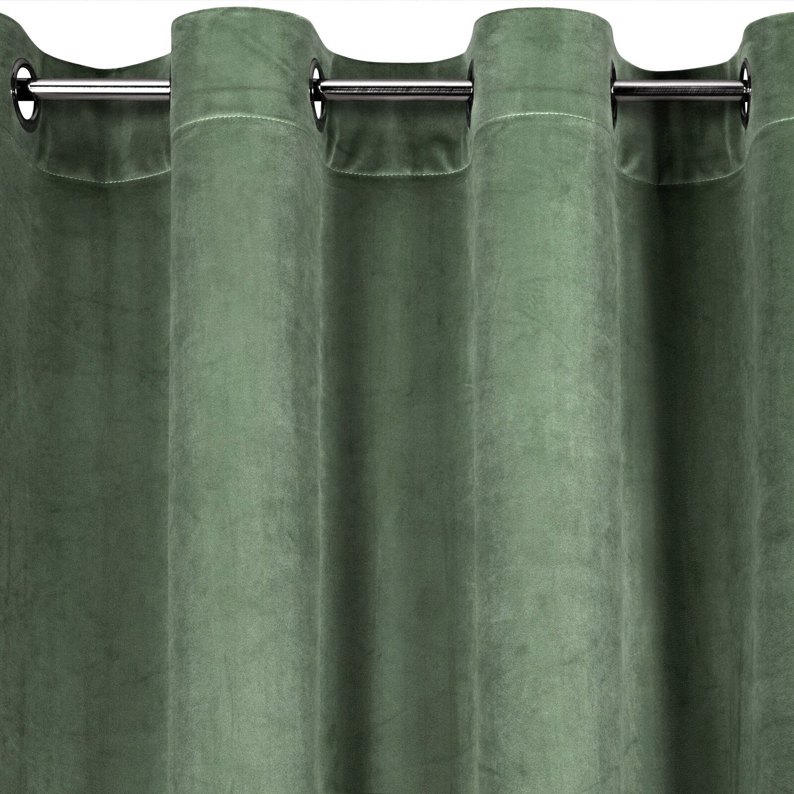 Design91 Vorhang Samtvorhänge 140x250 cm (1 St), Ösen, blickdicht, Samt, Wohnzimmer – Bild 5 von 5