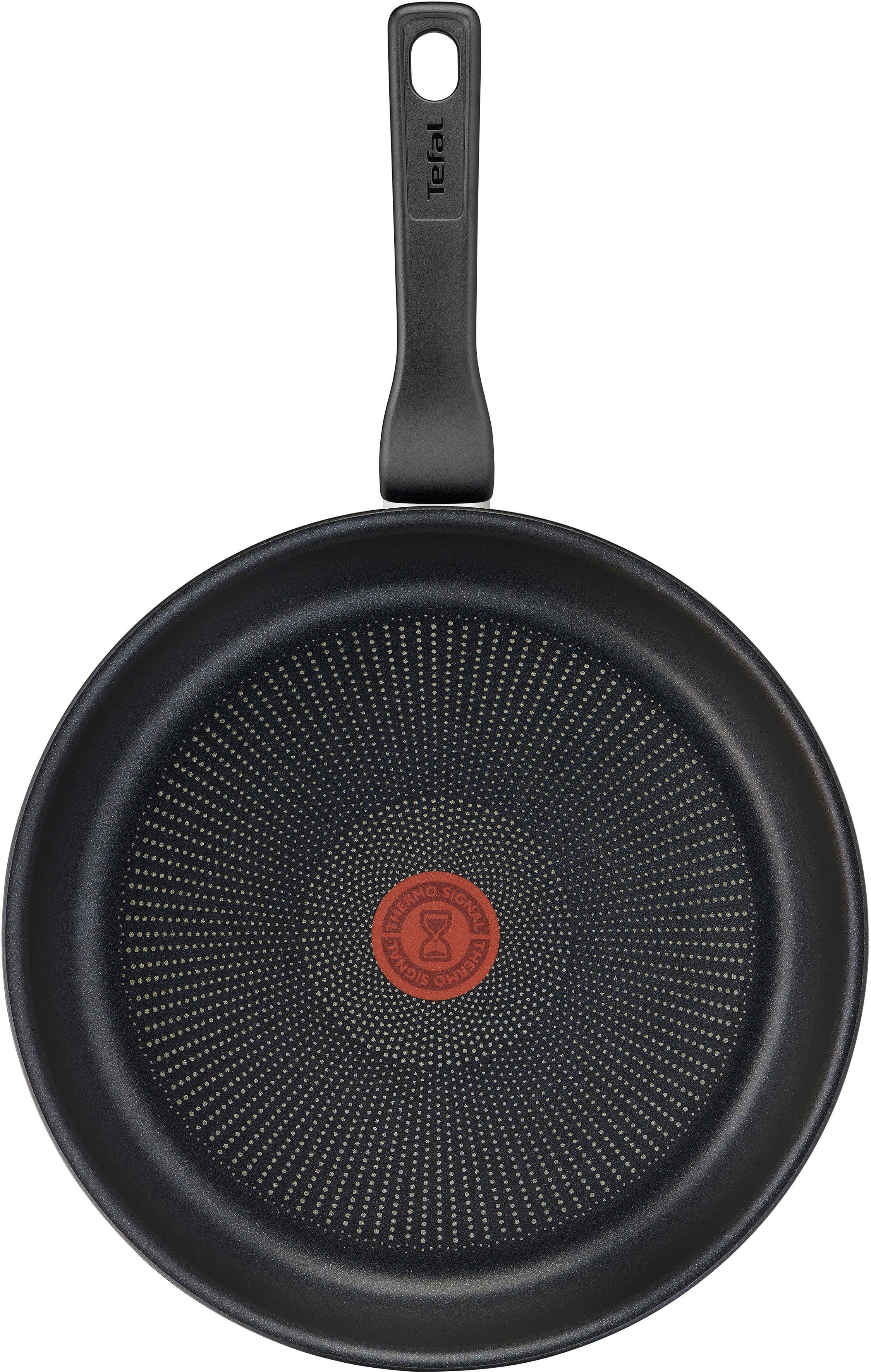 Tefal Bratpfanne Titanium Force, Aluminium, extra haltbare Antihaft-Beschichtung, Thermo Signal, Schüttrand