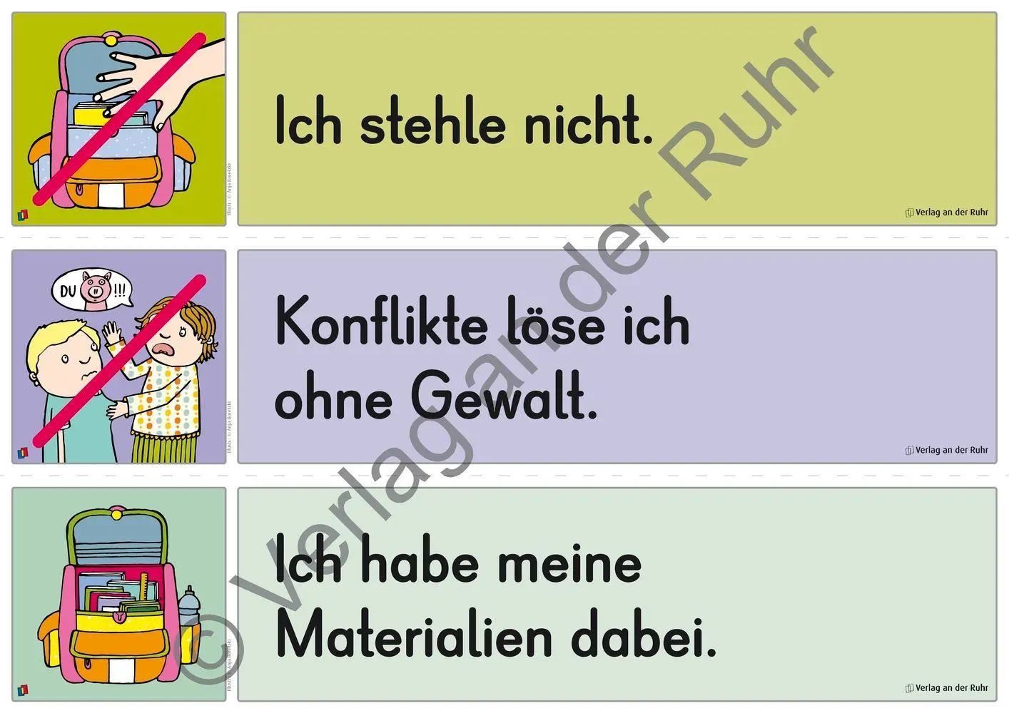 Verlag an der Ruhr Poster Unsere Klassenregeln