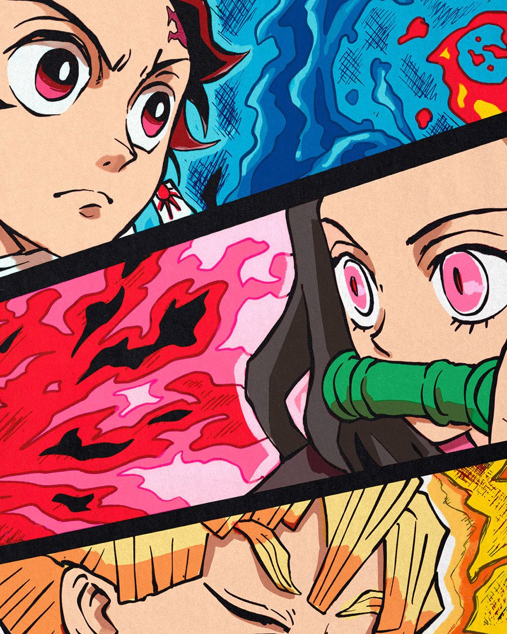 style3 T-Shirt Team Demon demon slayer japan manga günstig online kaufen