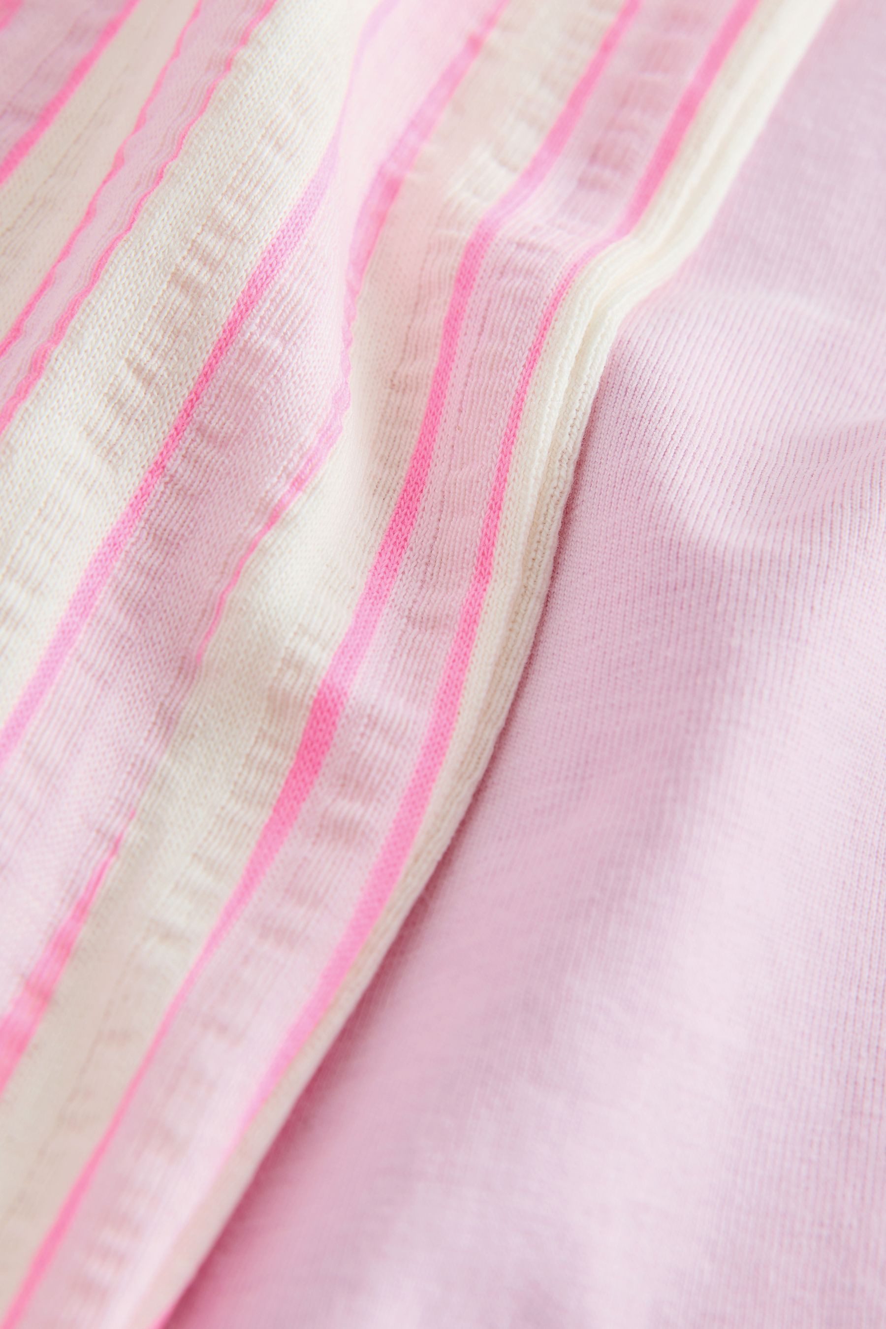 Next Pyjama Gestreifter Schlafanzug mit weitem Bein (2 tlg)