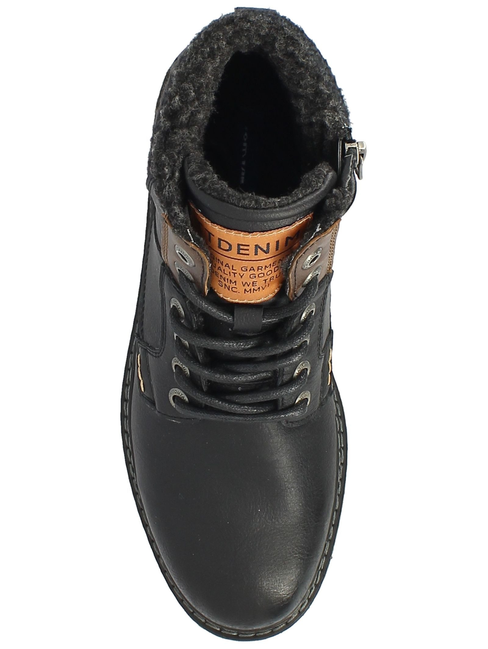 TOM TAILOR Tom Tailor Stiefelette Lederimitat/Textil Schnürstiefelette