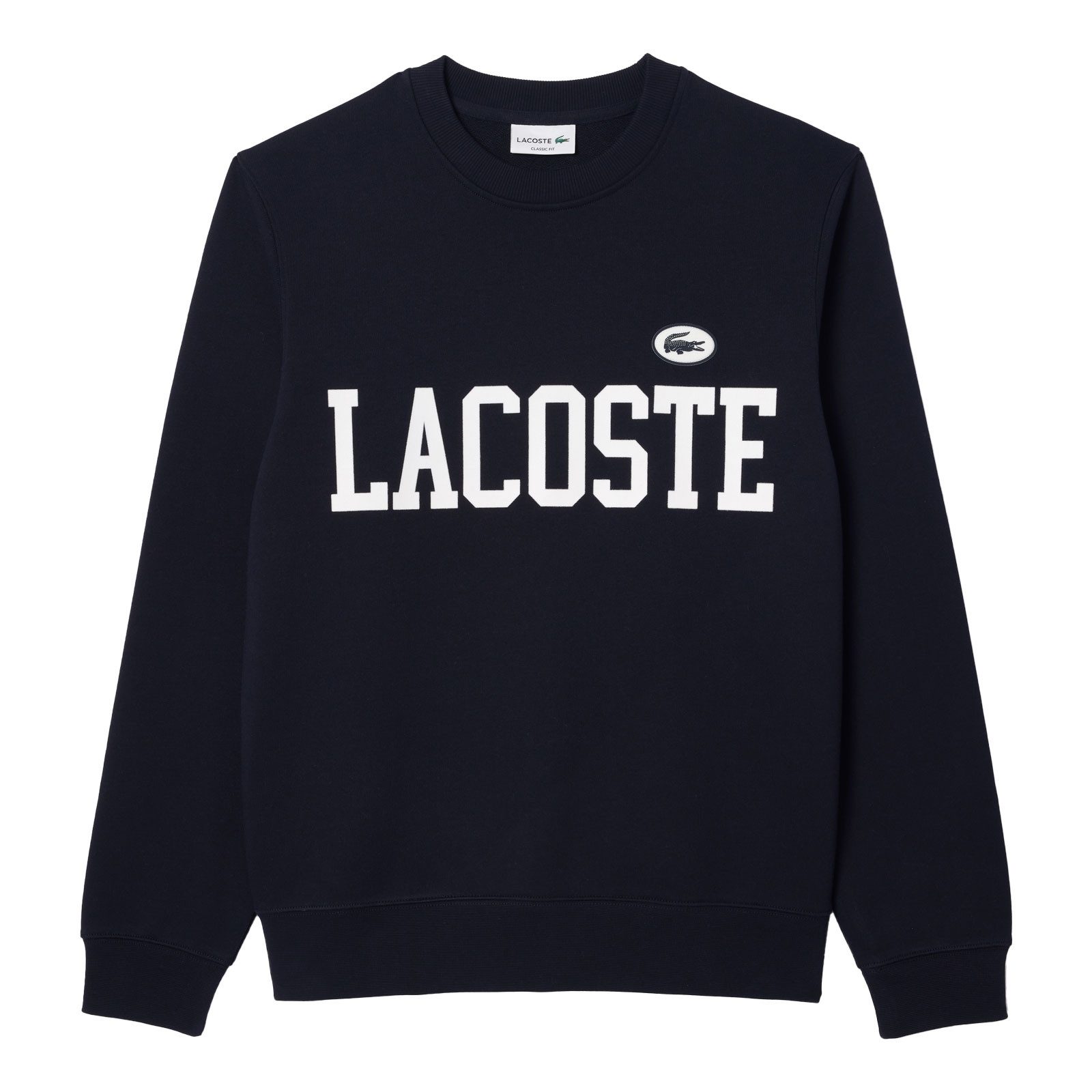 Lacoste Sweatshirt Jogging Sweatshirt mit großem Markenprint