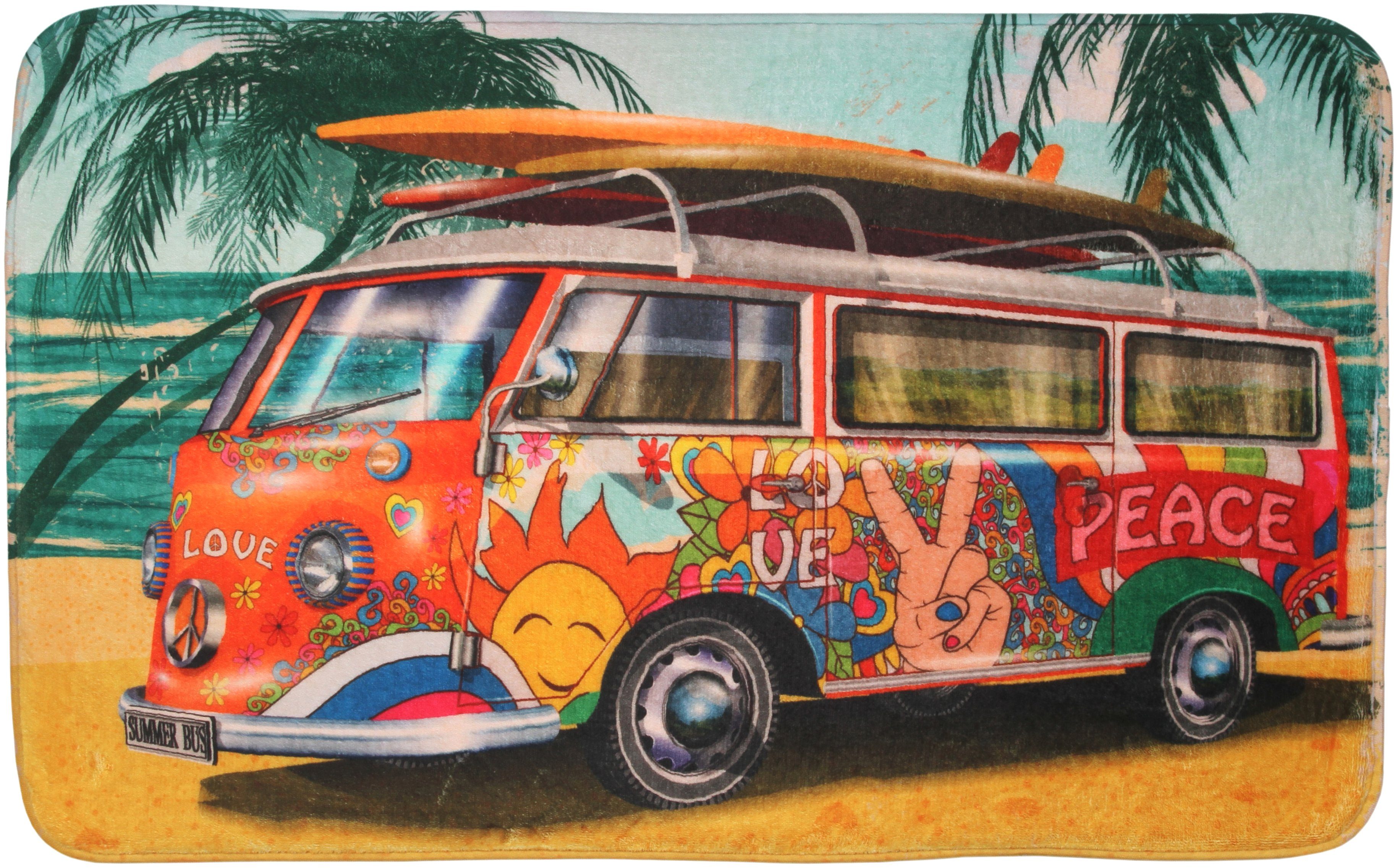 Sanilo Badematte Summer Bus, 50 x 80 cm, sehr weich, rutschfest, waschbar u günstig online kaufen