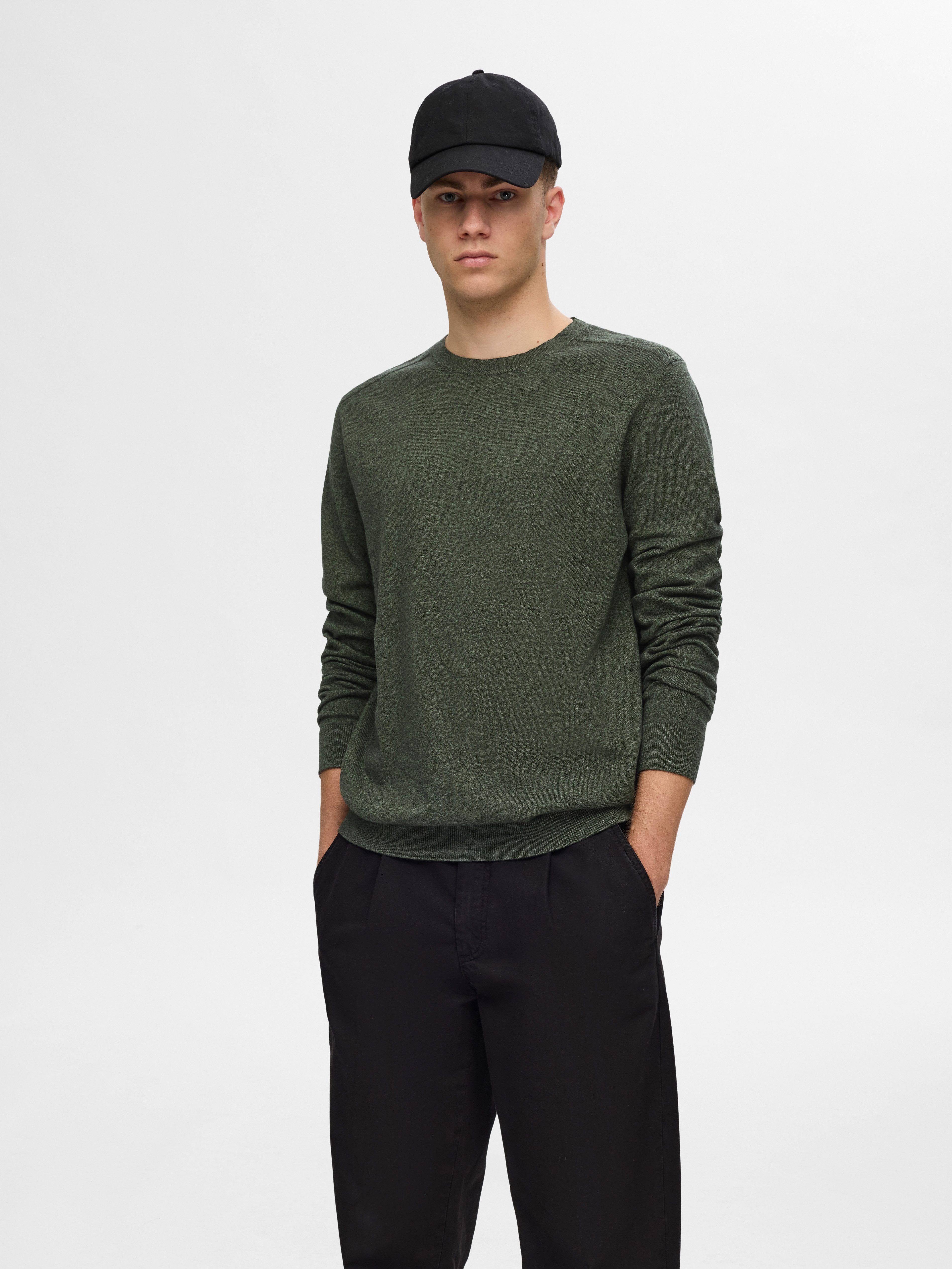 SELECTED HOMME Strickpullover SLHBERG CREW NECK günstig online kaufen