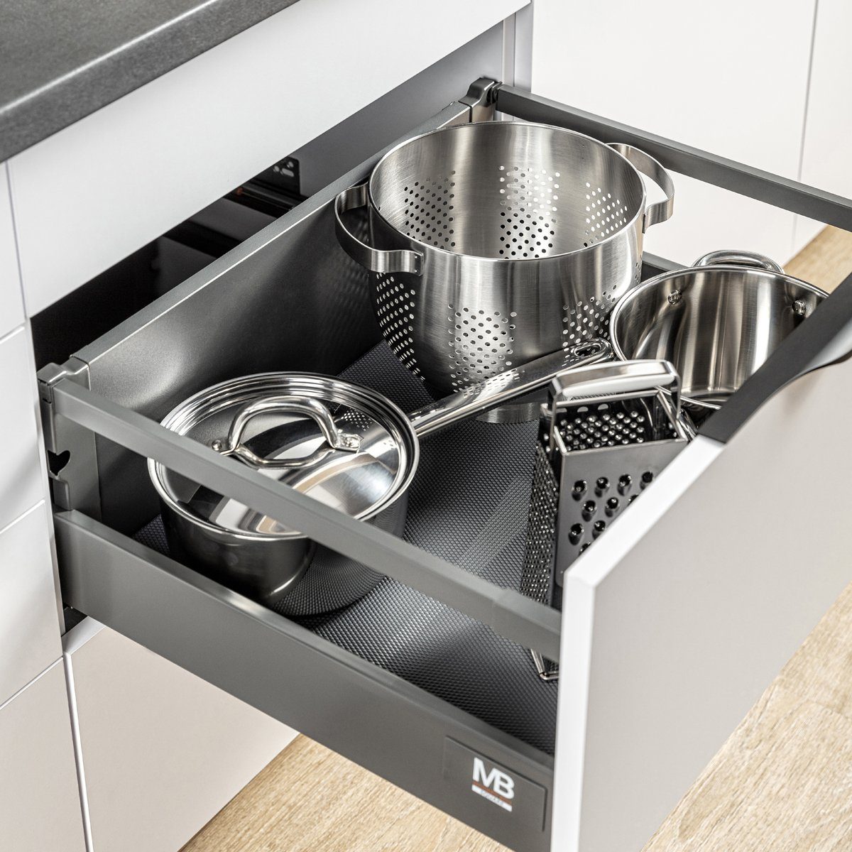 MS Beschläge Türbeschlag Antirutschmatte Schubladenmatte 48x500cm Unterlage