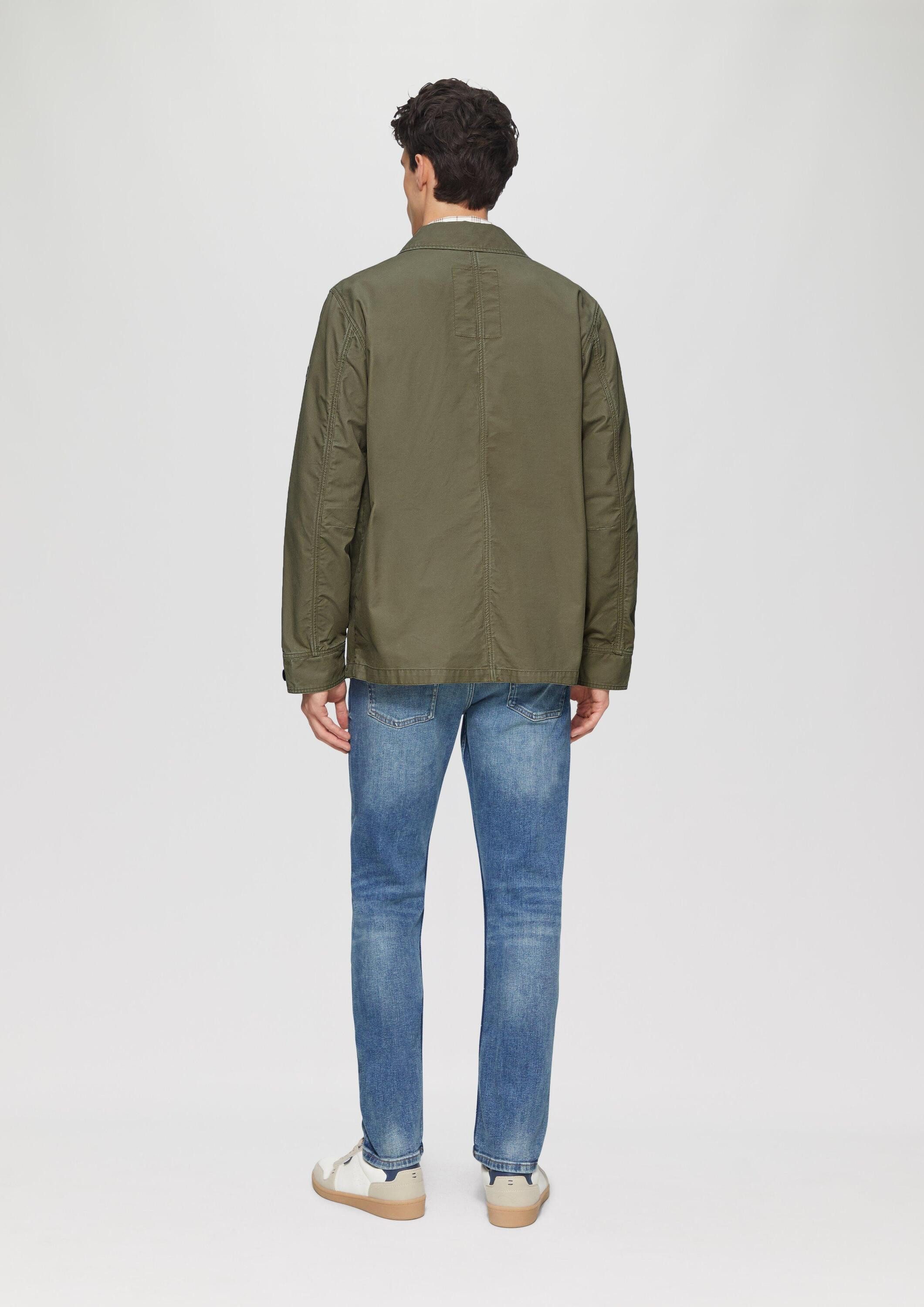 s.Oliver Funktionsjacke Outdoor-Jacke Leichte Jacke im Utility-Look aus Baumwolle