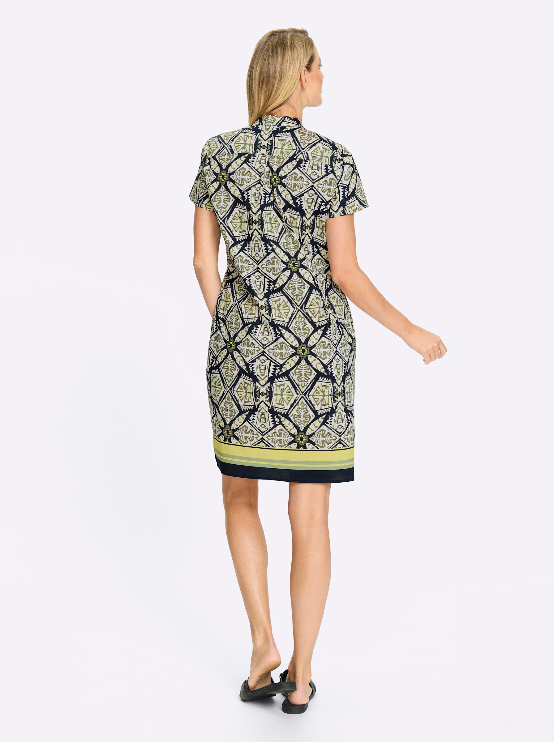 heine Etuikleid Druck-Kleid Kurzarm