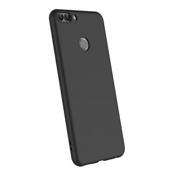 CoolGadget Handyhülle Schwarz als 2in1 Schutz Cover Set für das Honor 9 Lite 5,65 Zoll, 2x 9H Glas Display Schutz Folie + 1x TPU Case Hülle für 9 Lite