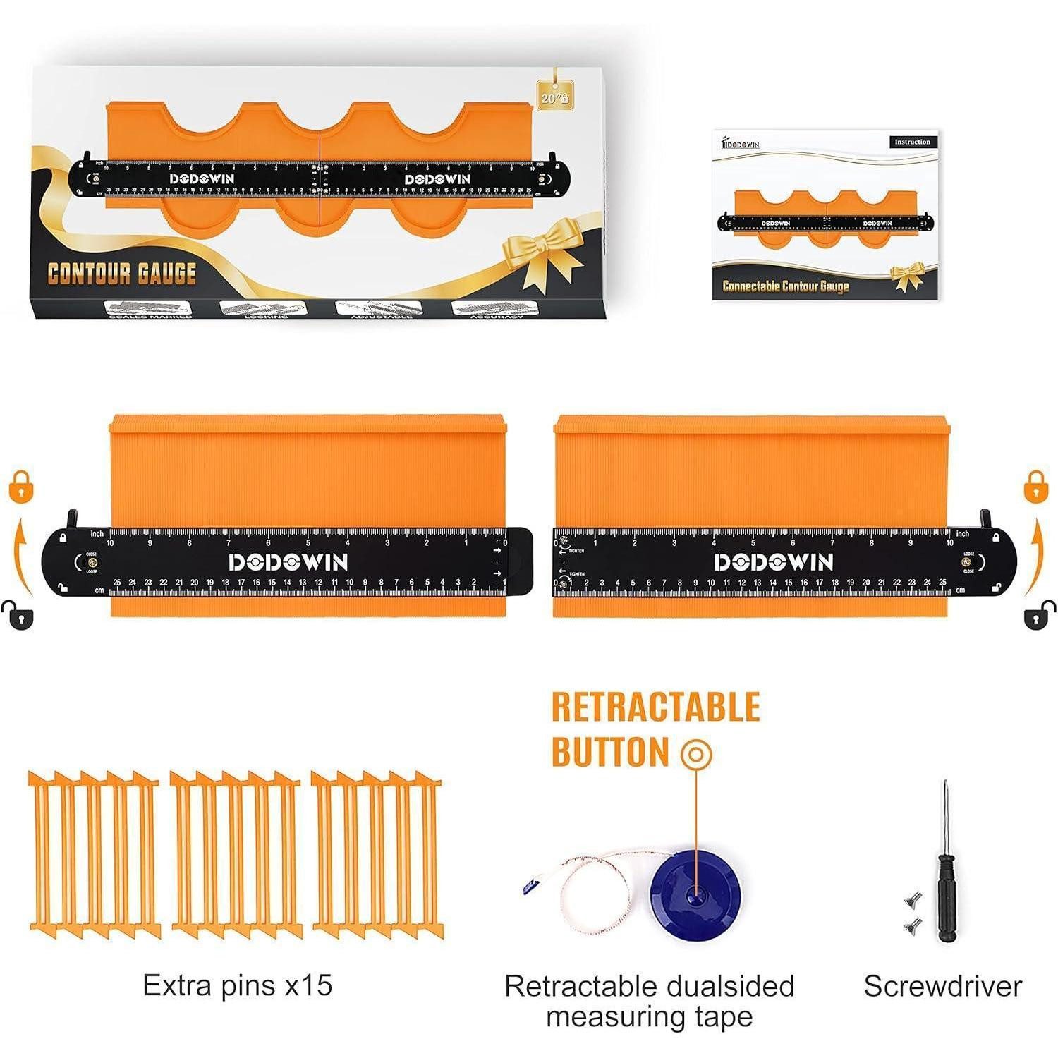LuxusKollektion Konturenlehre Konturenlehre Verbindbar Groß Männer Vatertagsgeschenke Laminat