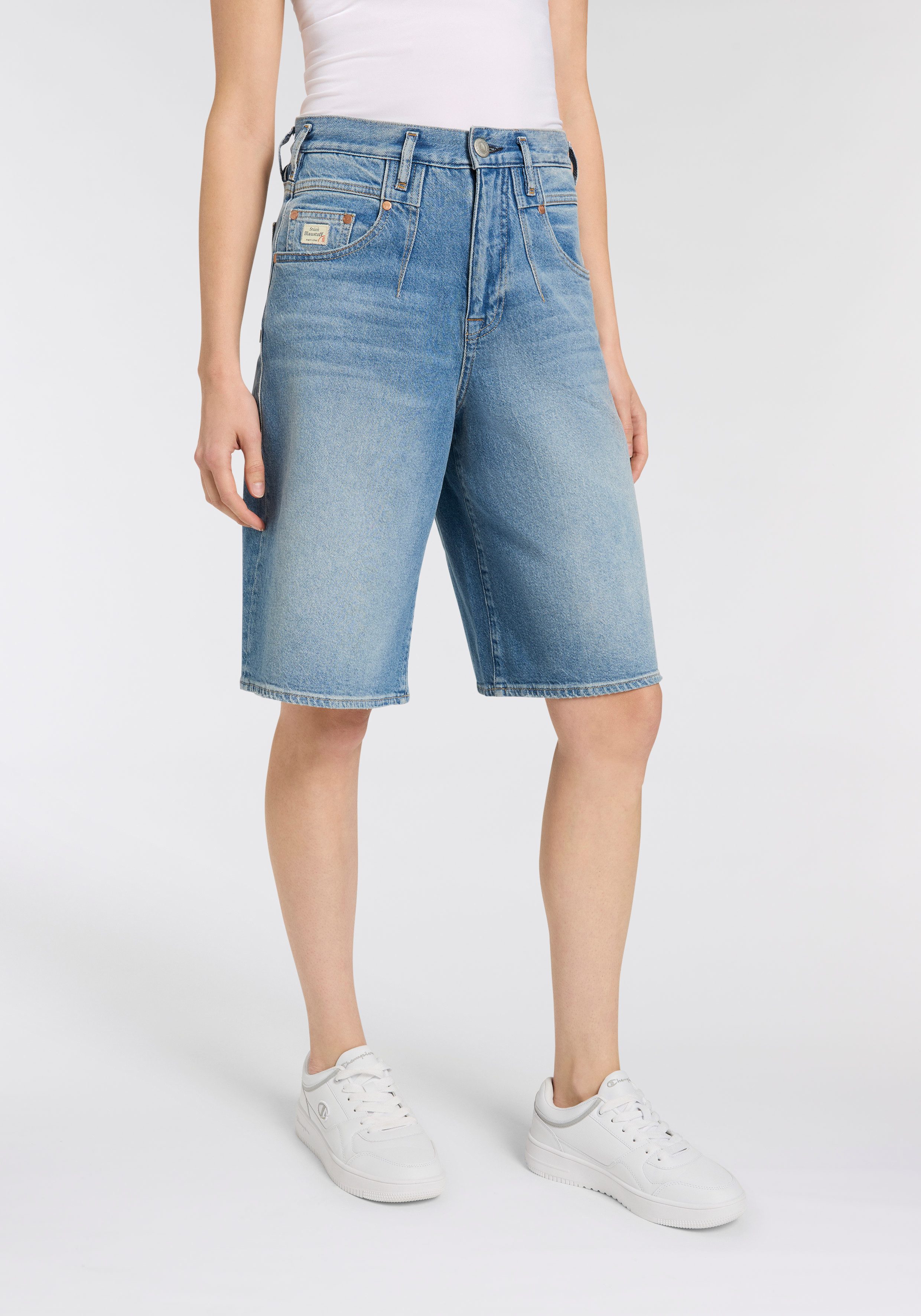 Herrlicher Jeansbermudas Brooke Bermuda Denim mit weitem Bein günstig online kaufen