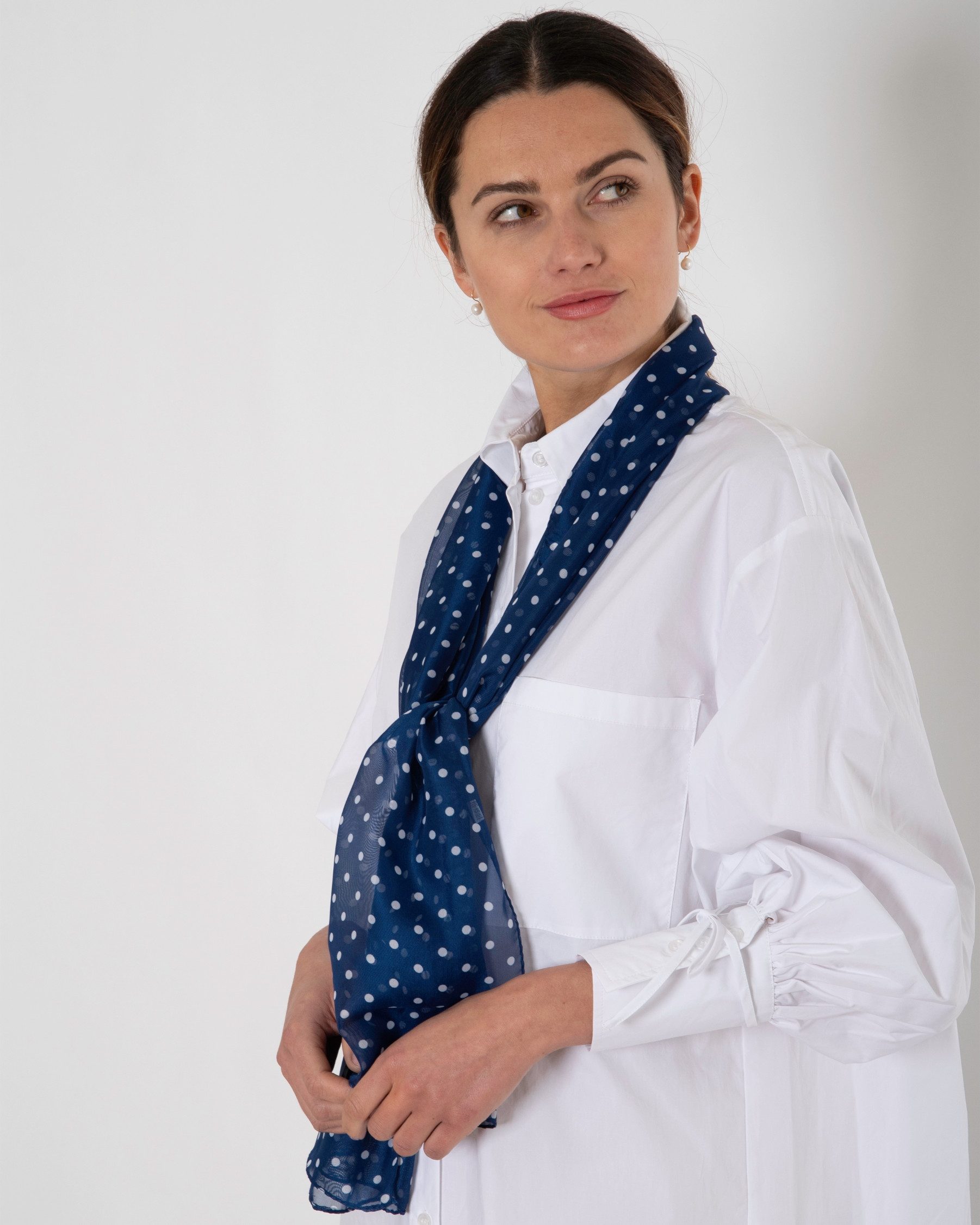 MayTree Modeschal leichter Chiffonschal Damen Polka günstig online kaufen