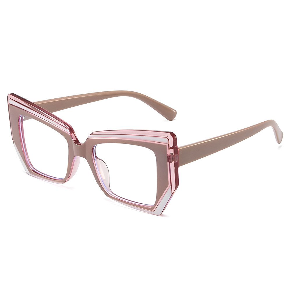 PACIEA Brille Damen Damen Herren Mehrfarbig Blaulichtfilter Oversized Anti-Müdigkeit