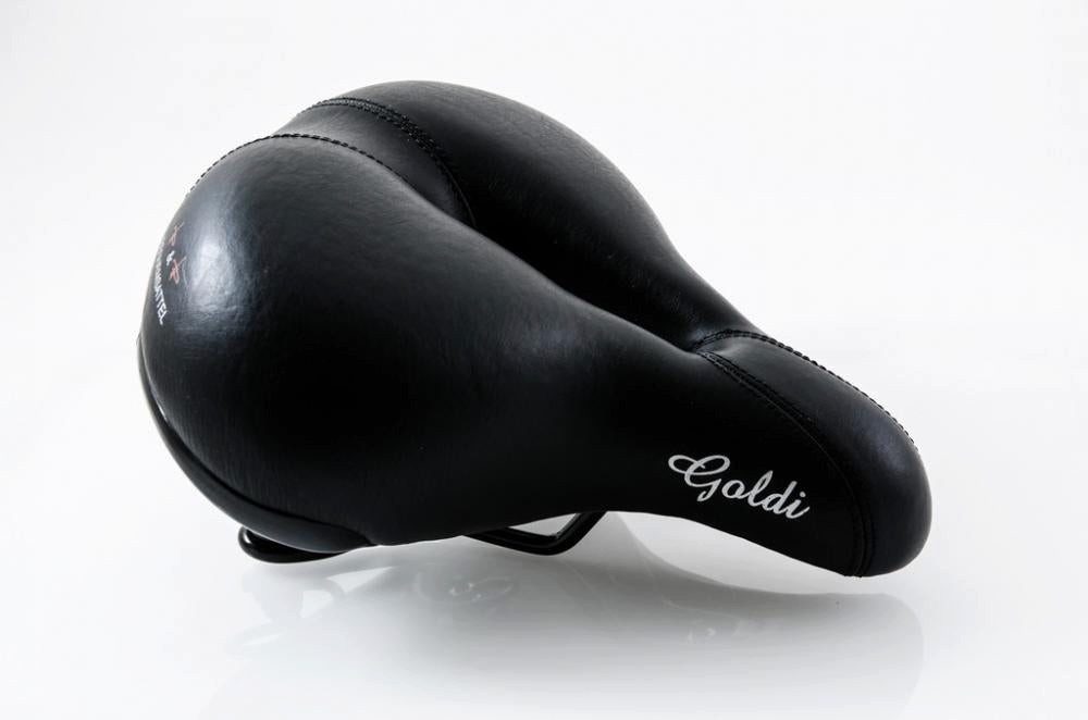 P&P Bequemsattel Fahrradsattel P&P Bequemsattel Goldi 619 schwarz, Uni, 255x240mm