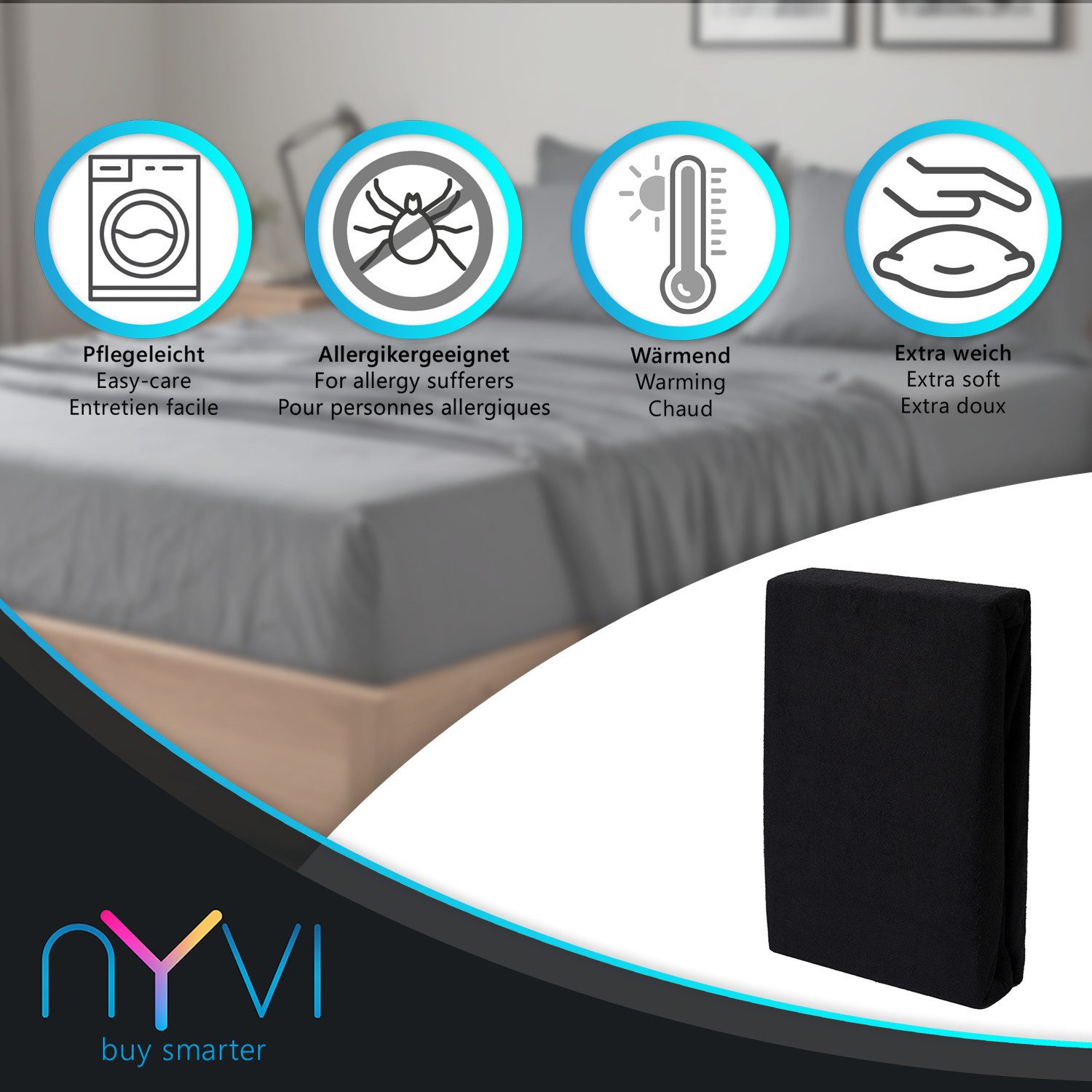 NYVI Spannbettlaken Spannbettlaken DreamScience Frottee für günstig online kaufen