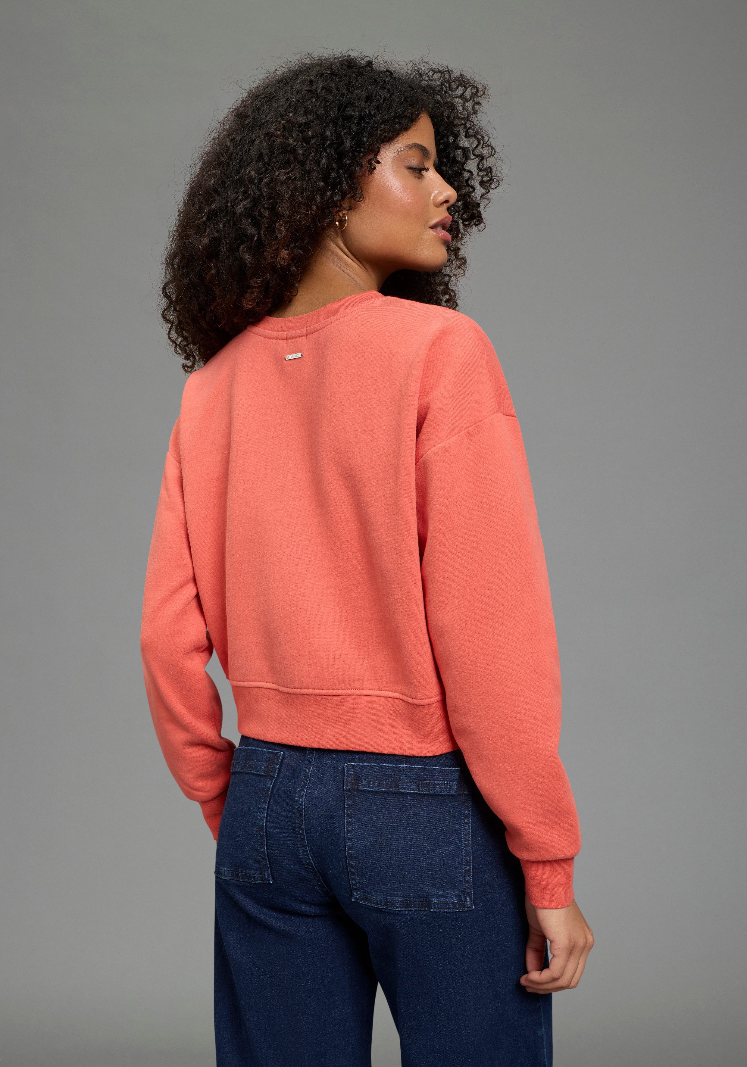 Laura Scott Sweatshirt Cropped Form günstig online kaufen