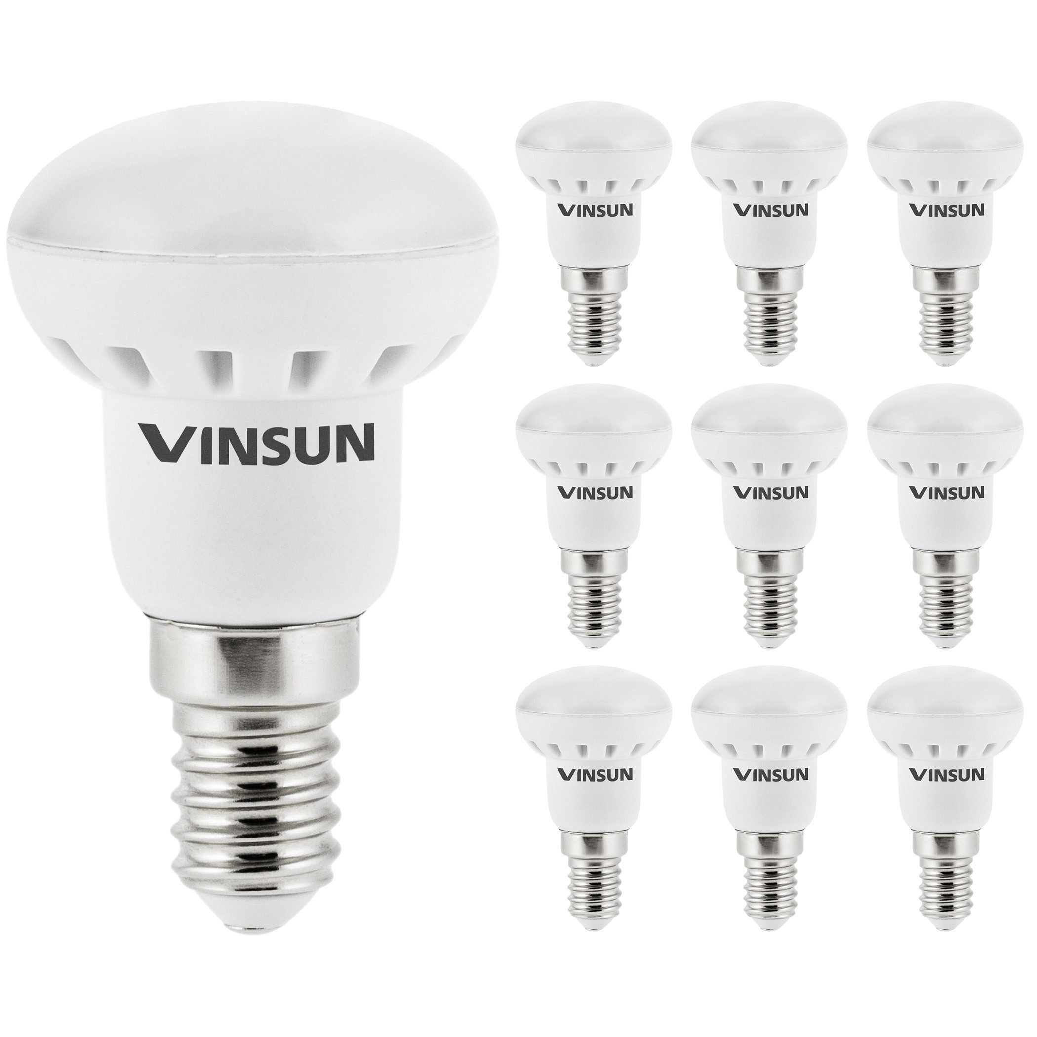 Vinsun LED-Leuchtmittel LED Lampe E14 R39 3W 230V Leuchtmittel Reflektorlampe - 10er Pack