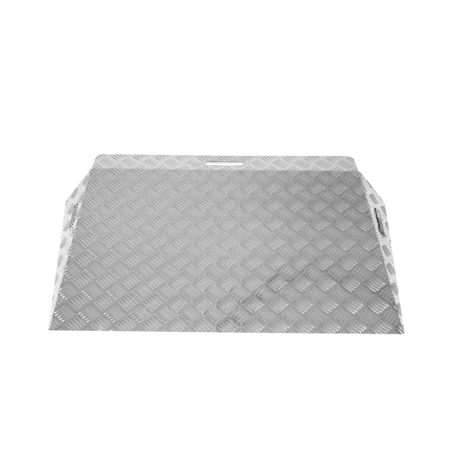 TRUTZHOLM Auffahrrampe Türschwellenrampe ca. 10 cm Höhe 60 cm Traglast 250 kg Aluminium grau (Stück, 1-St), 60cm