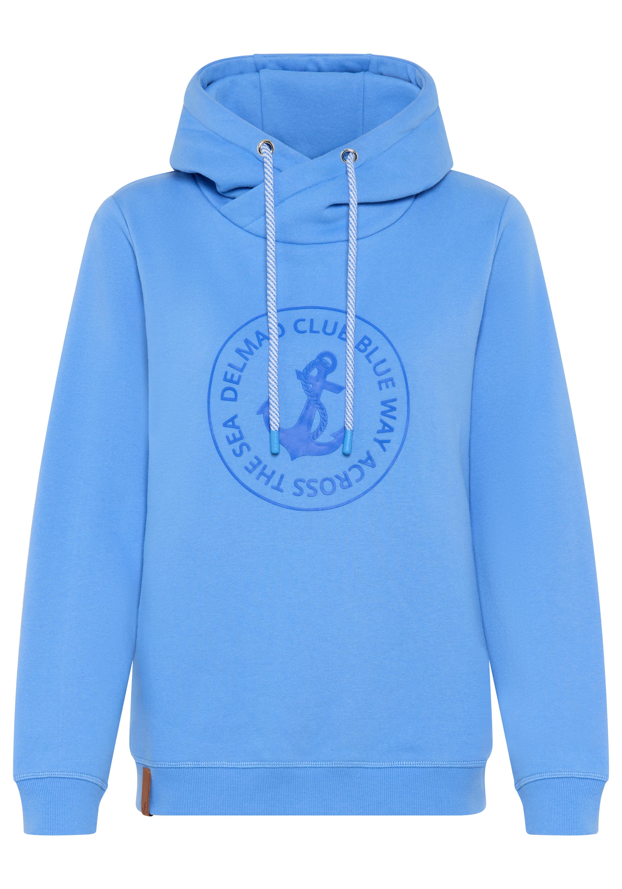 DELMAO Kapuzensweatshirt Weiche Baumwollmischung mit Print, Kordel und maritimen Details. € 36,99, (€ 36,99 pro 1 Stk).