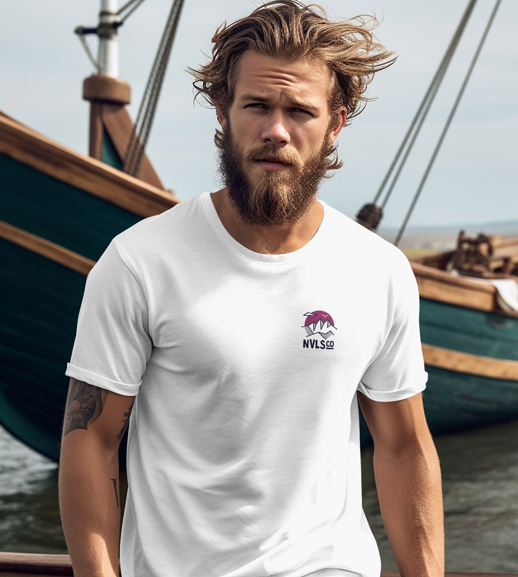 Neverless Print-Shirt Herren T-Shirt Backprint Stylisches Grafik Printshirt aus Baumwolle mit Print