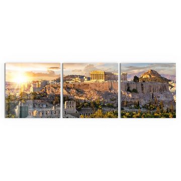 DEQORI Glasbild 'Athener Akropolis', 'Athener Akropolis', Glas Wandbild Bild schwebend modern