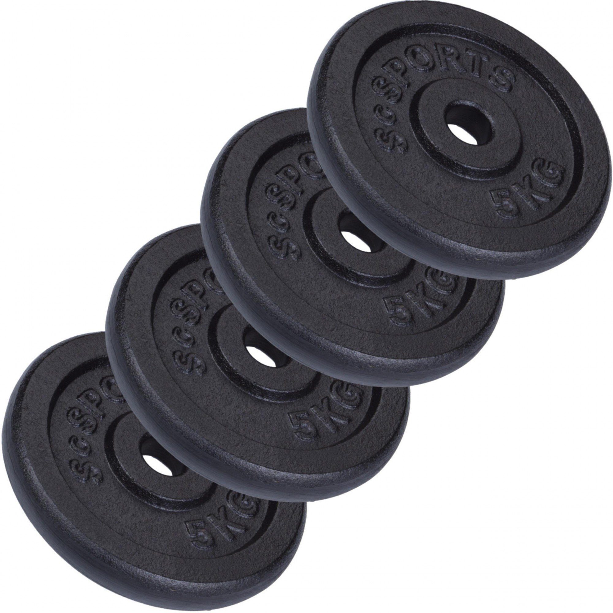 Westside Discs Hantel-Set 34,5kg Curlstange Gewichte 120 30mm Gusseisen cm SZ Curlset