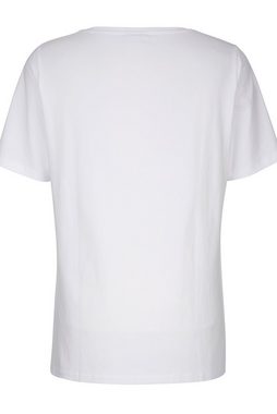 MIAMODA Rundhalsshirt T-Shirt Schriftdruck Halbarm