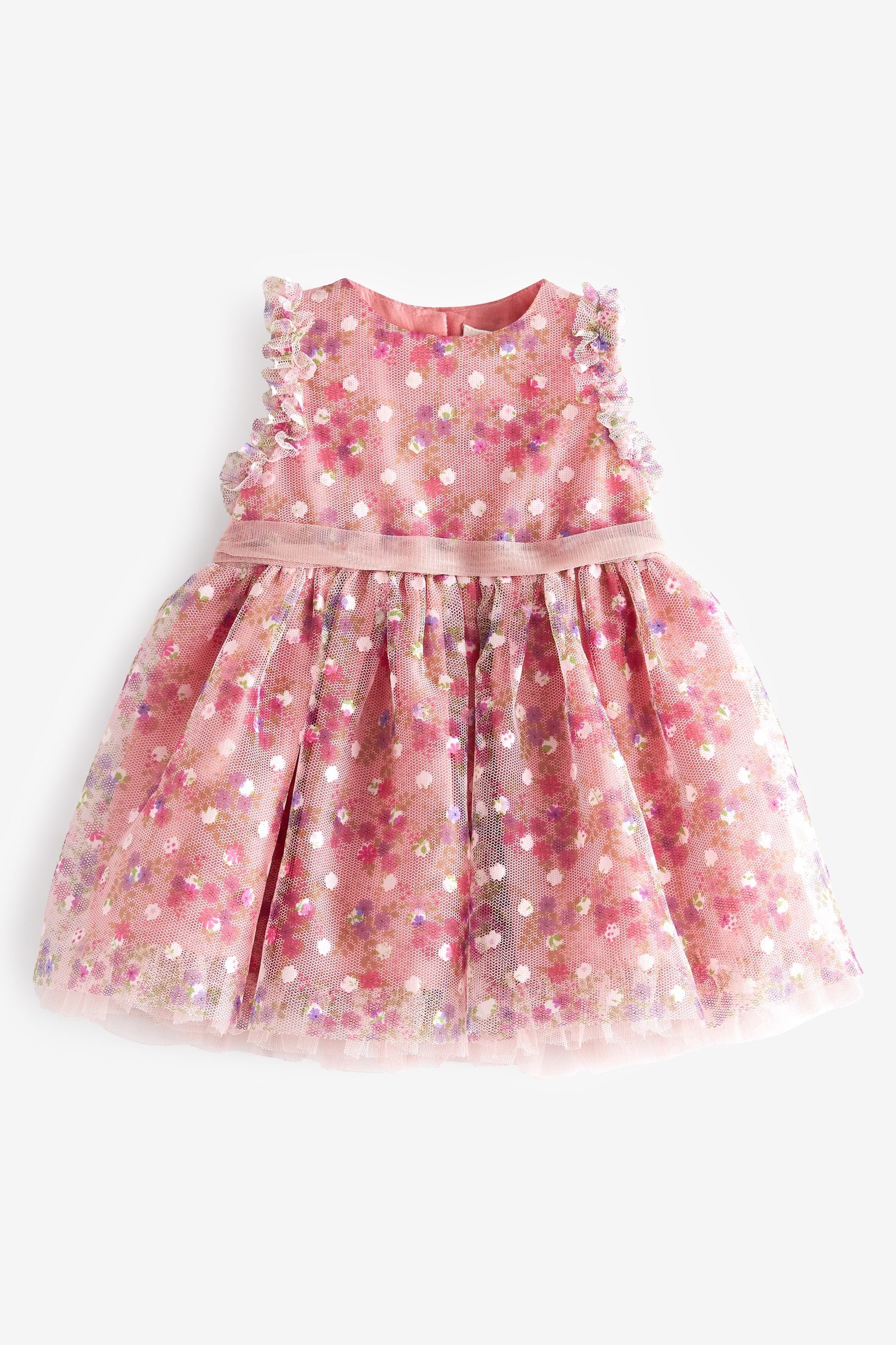 Next Partykleid Hübsches Baby-Kleid mit (1-tlg) Stickerei