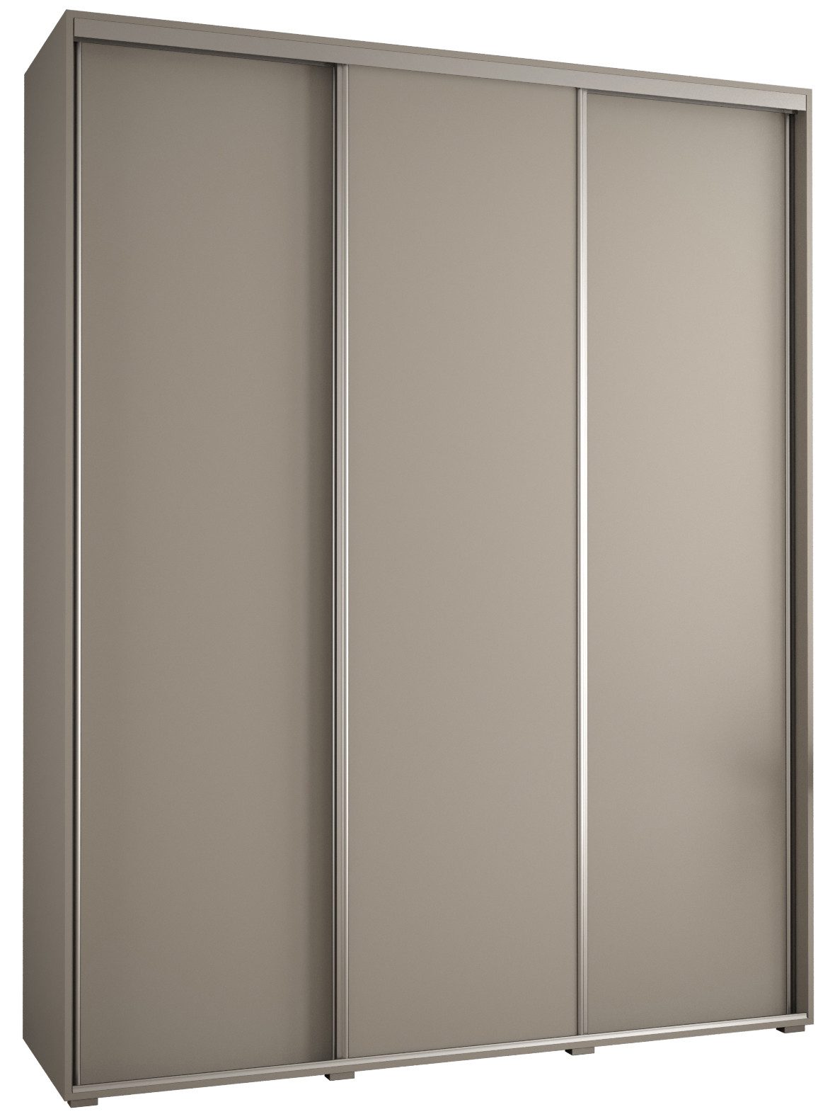 ABIKS MÖBEL Schwebetürenschrank Dakota 1 Schlafzimmerschrank mit Kleiderstange und Regalen