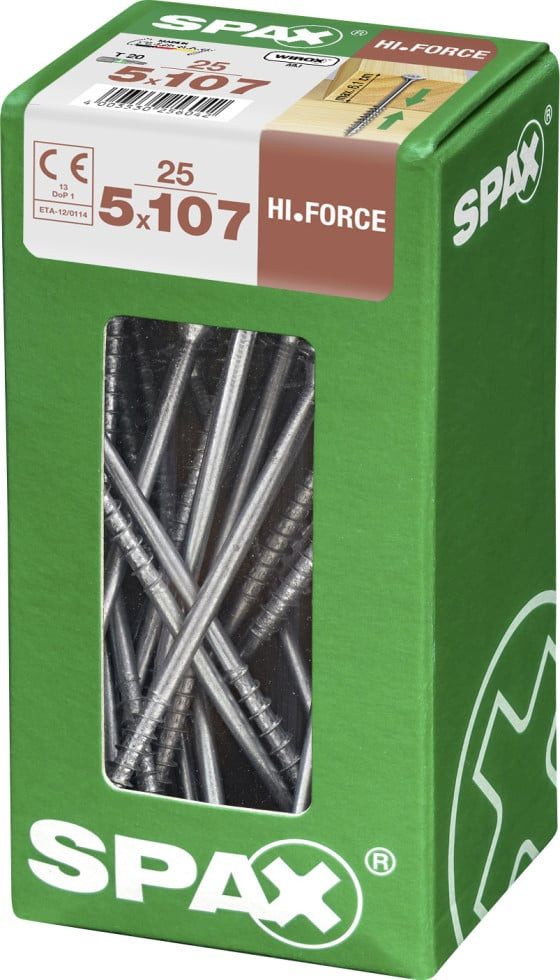 SPAX Holzbauschraube Spax Universalschrauben 5.0 x 107 mm TX 20 - 25