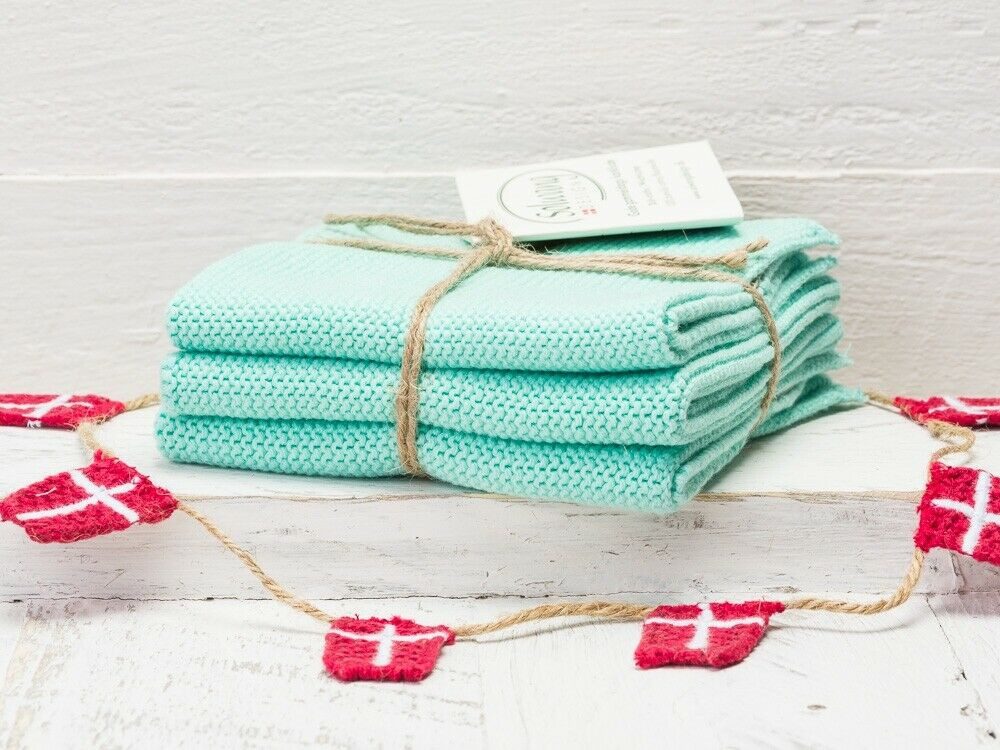 Solwang Spültuch Solwang Wischtuch Aqua 3er Set
