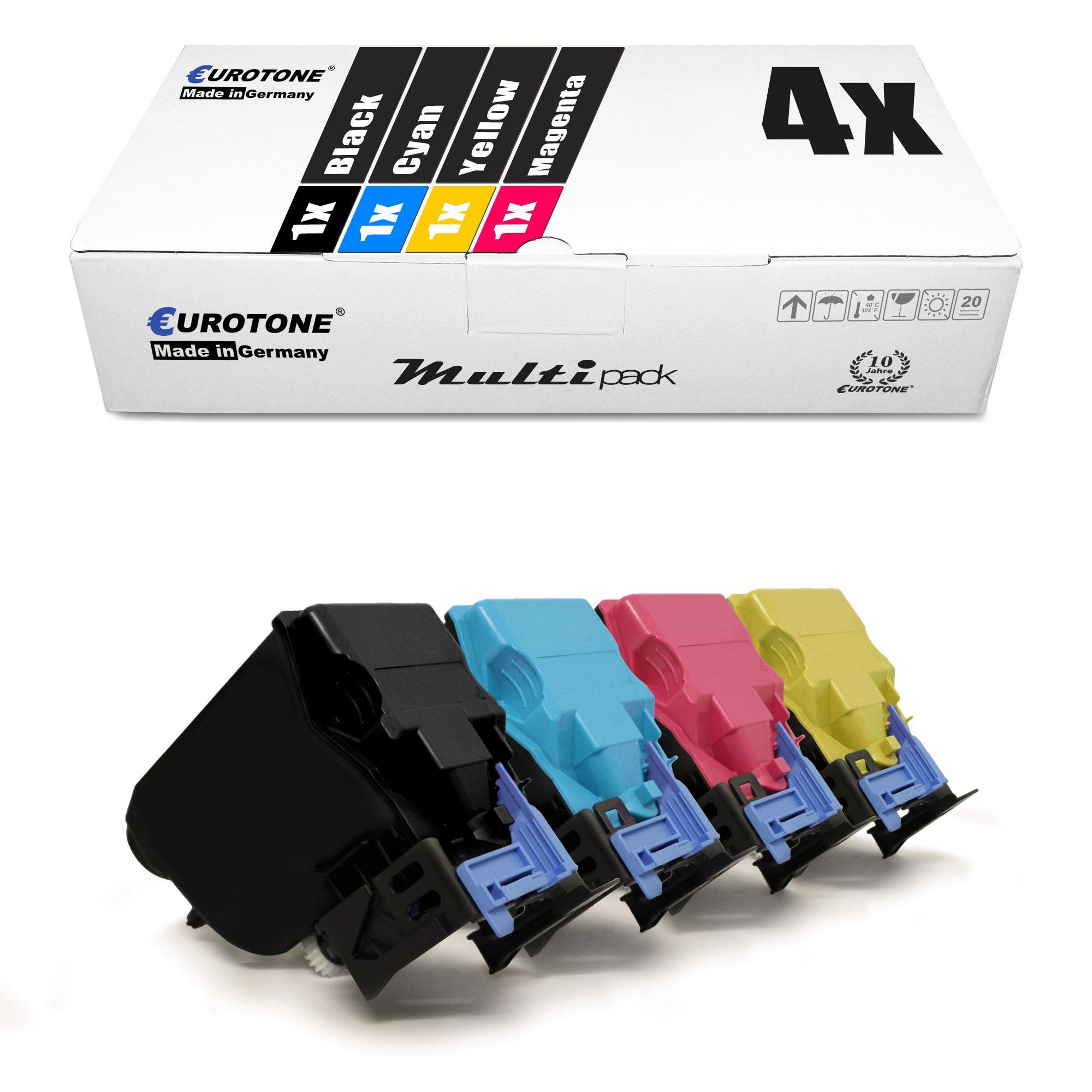 Eurotone Tonerkartusche 4er Set Toner, 4X kompatibel für Konica TNP-22 für Minolta C35 und…, (Einzelpack, 1-St), Kompatibel, sofort einsatzbereit