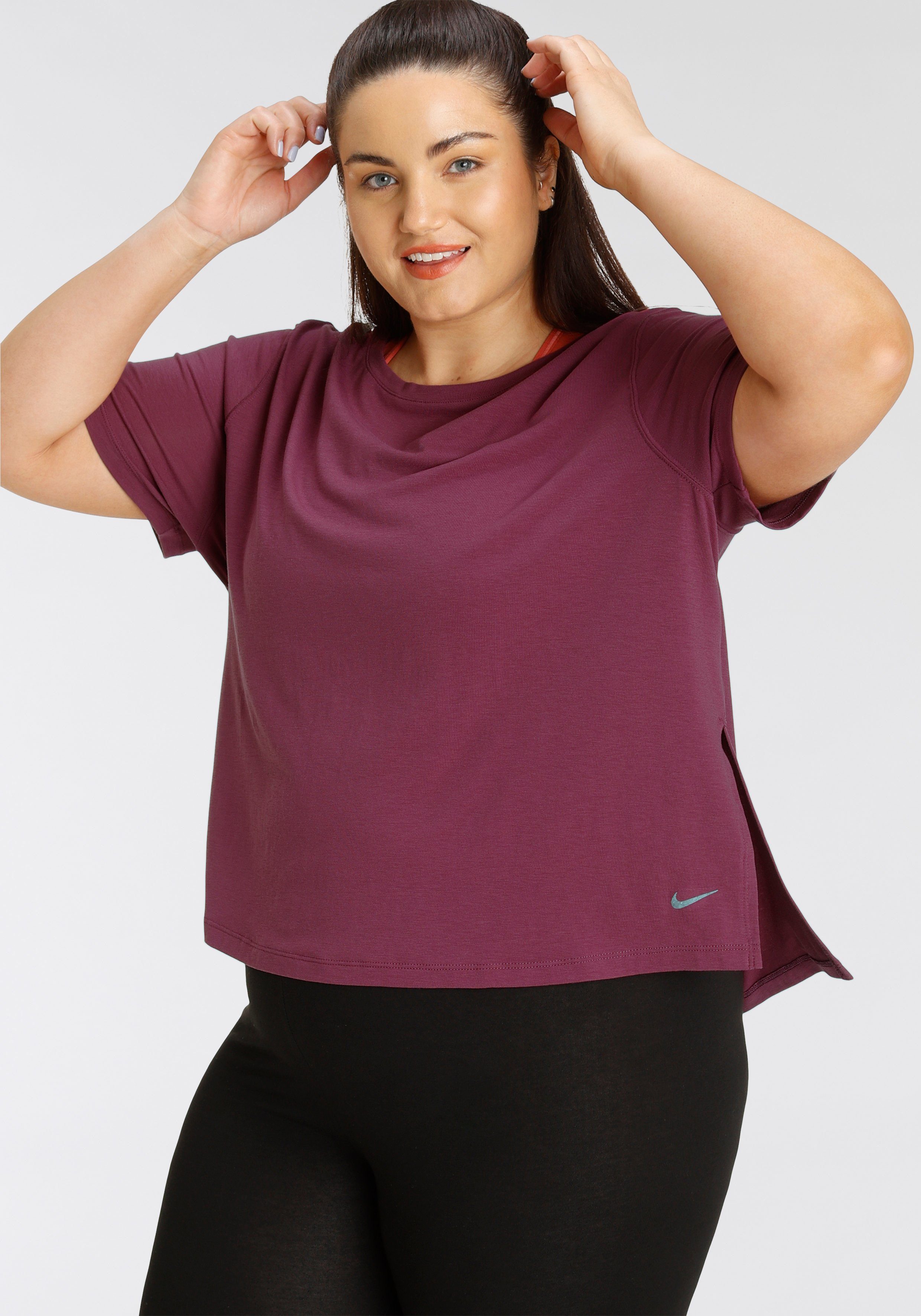Size) Yogashirt Nike Dri-FIT (Plus Top Women\'s Yoga