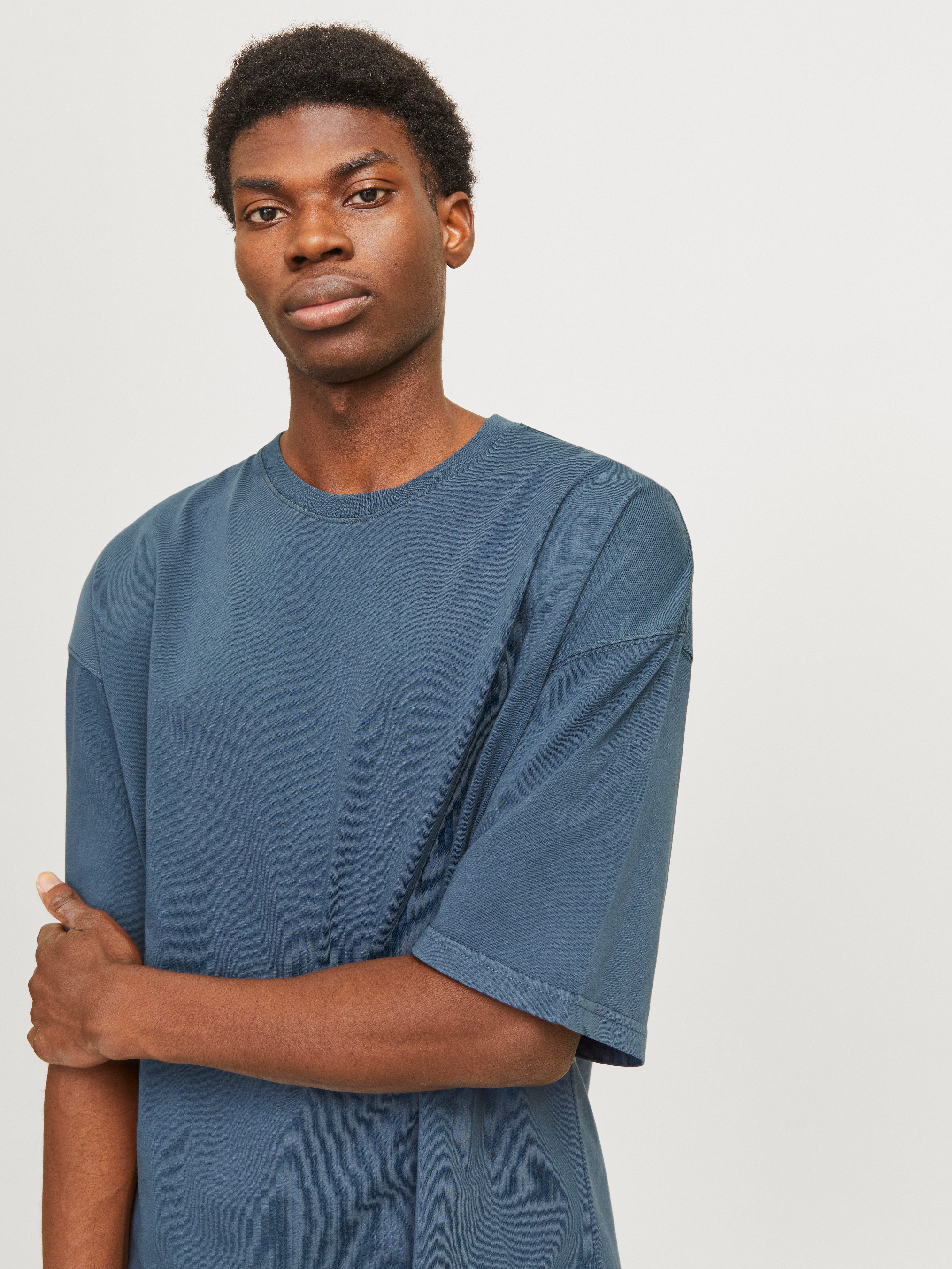 Jack & Jones Rundhalsshirt JJECHARGE FADED TEE O-NECK NOOS mit Rundhalsausschnitt