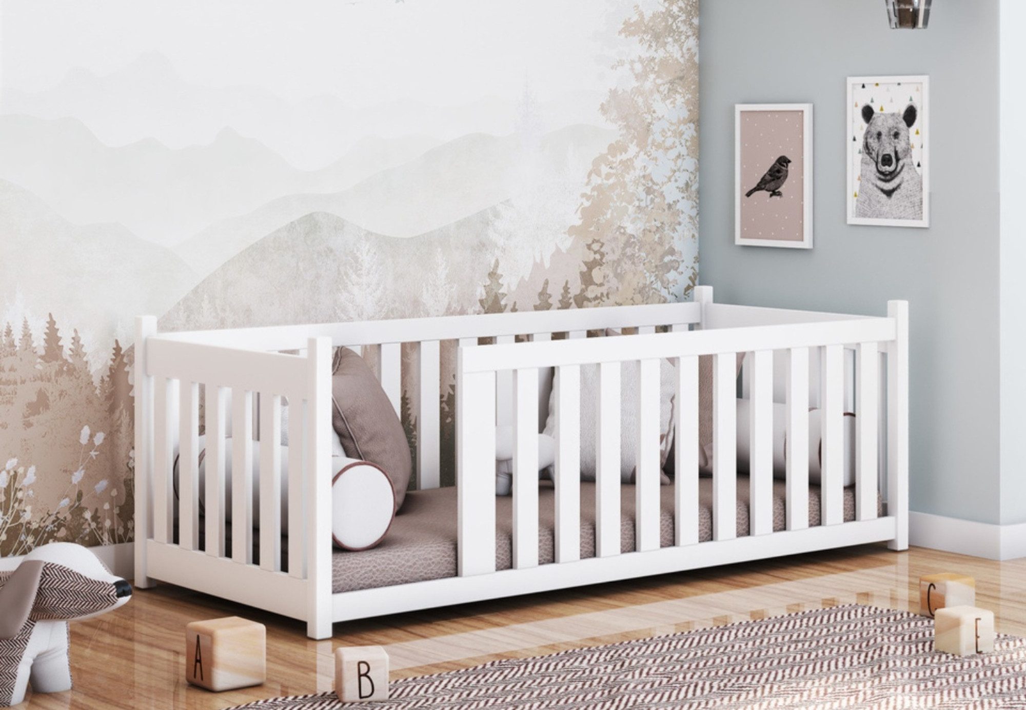 Kids Collective Kinderbett Bodenbett 90x200cm Montessori günstig online kaufen
