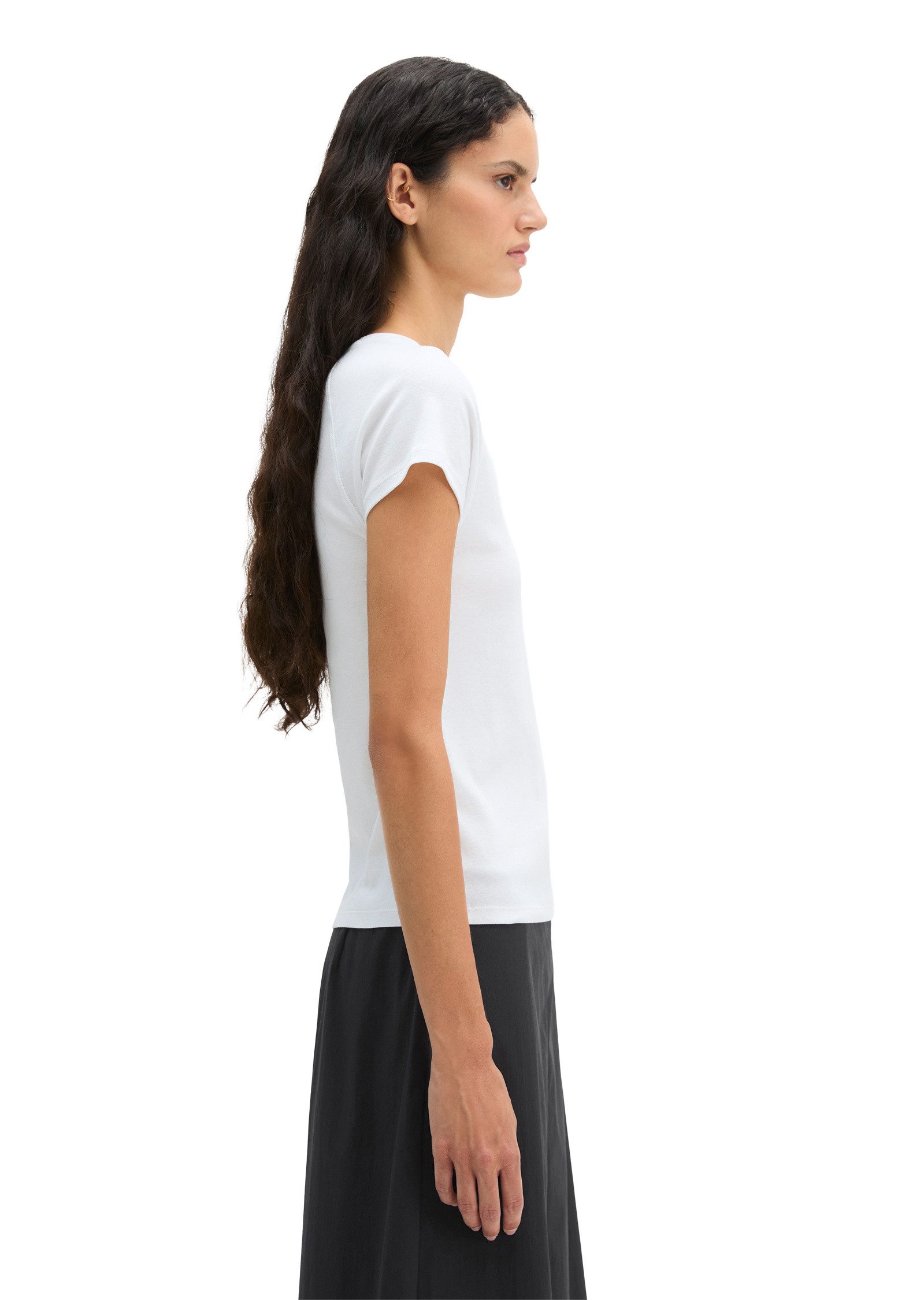 Marc O'Polo T-Shirt aus Organic-Cotton-Rib-Jersey