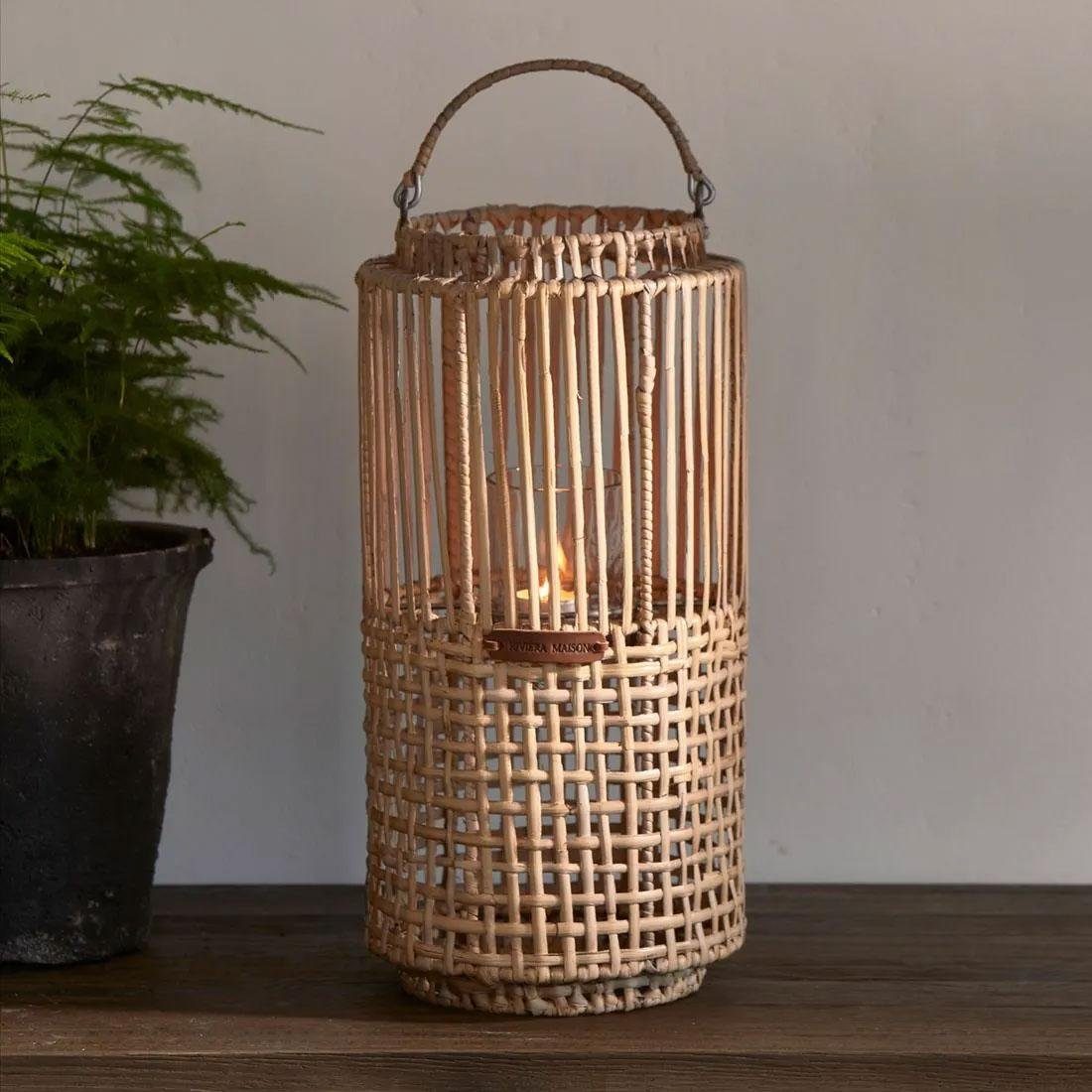 Rivièra Maison Kerzenhalter Laterne Rustic Rattan günstig online kaufen
