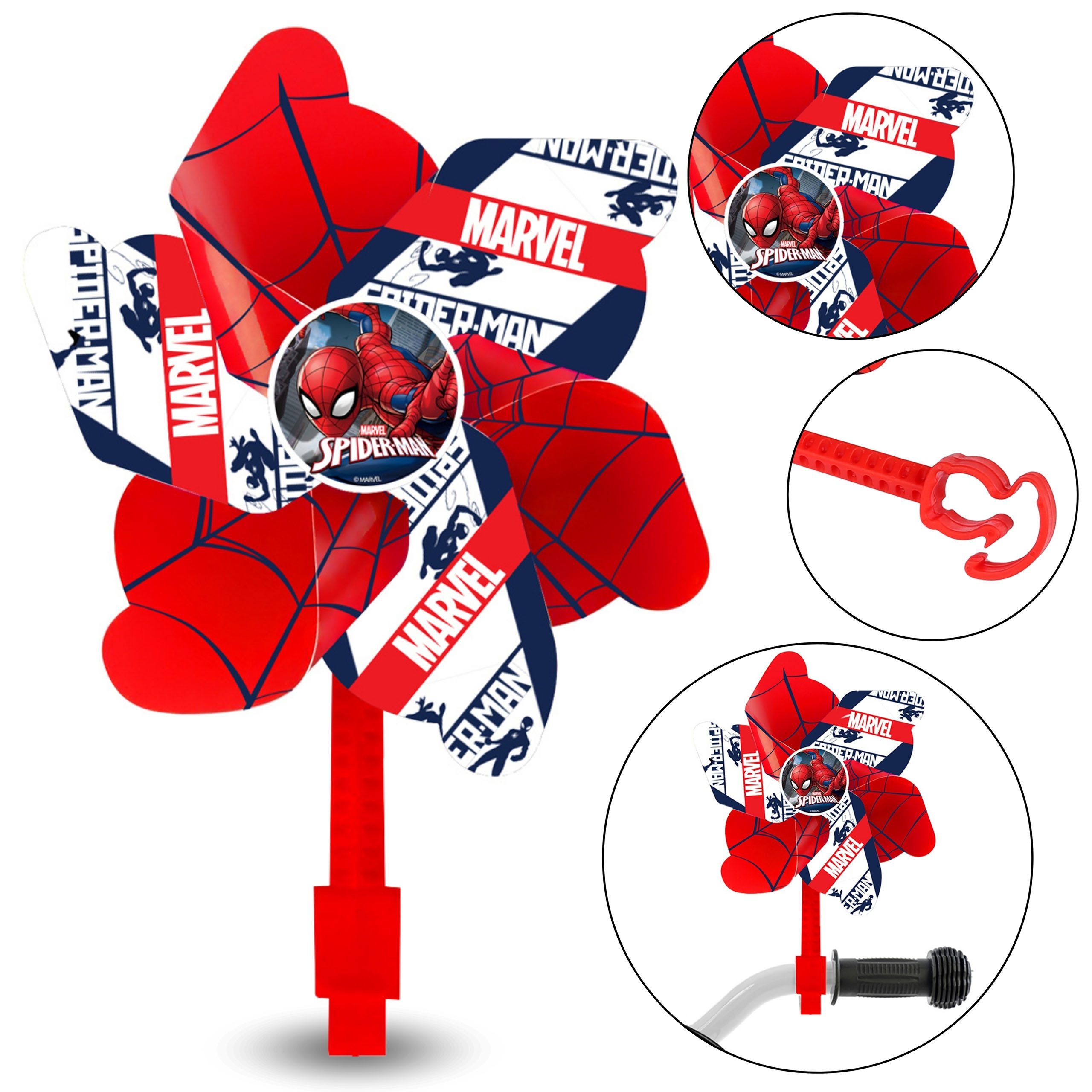 MARVEL Windspiel MARVEL Spider-Man Rote Windmühle für Kinder Fahrradlenker