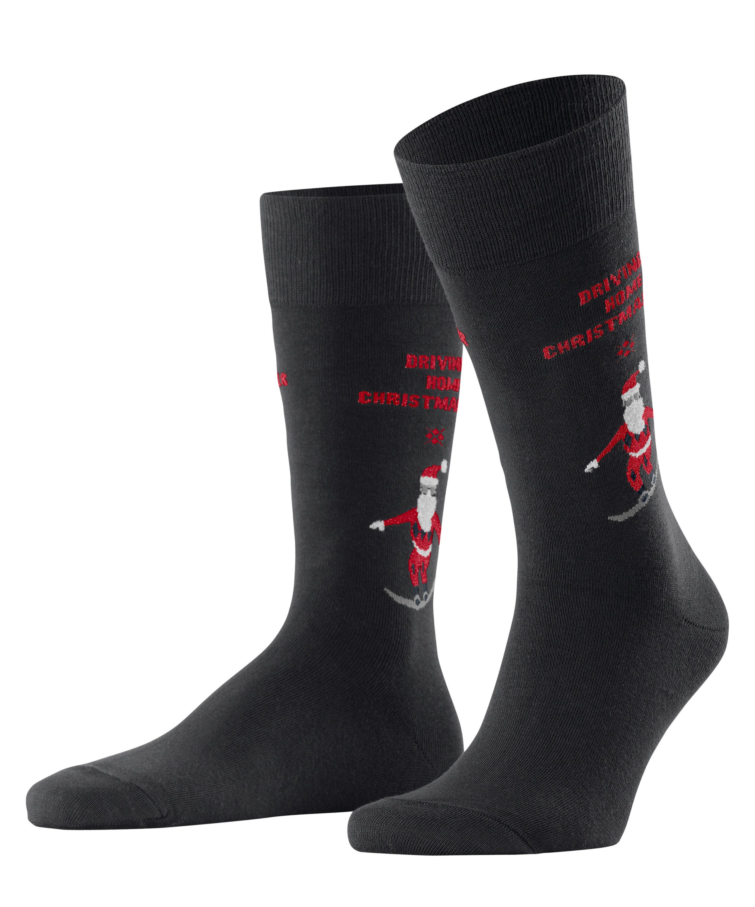 Socken Snowboarding Santa Socken mit edlem Glanzgarn