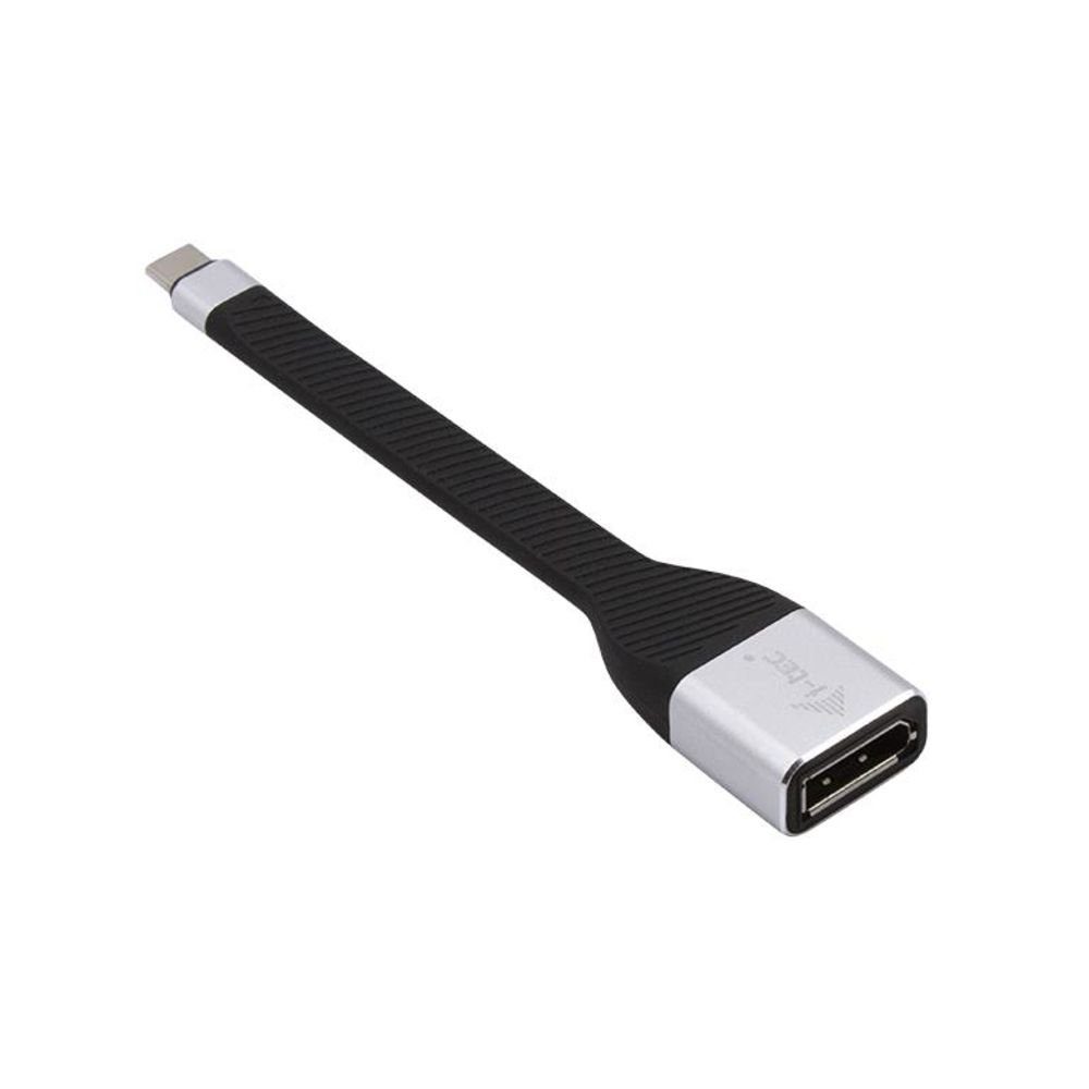 I-TEC USB-C Flat Display Port Adapter 4K/60 Hz Video-Adapter USB-C zu DisplayPort, Ultra HD Thunderbolt 3 kompatibel