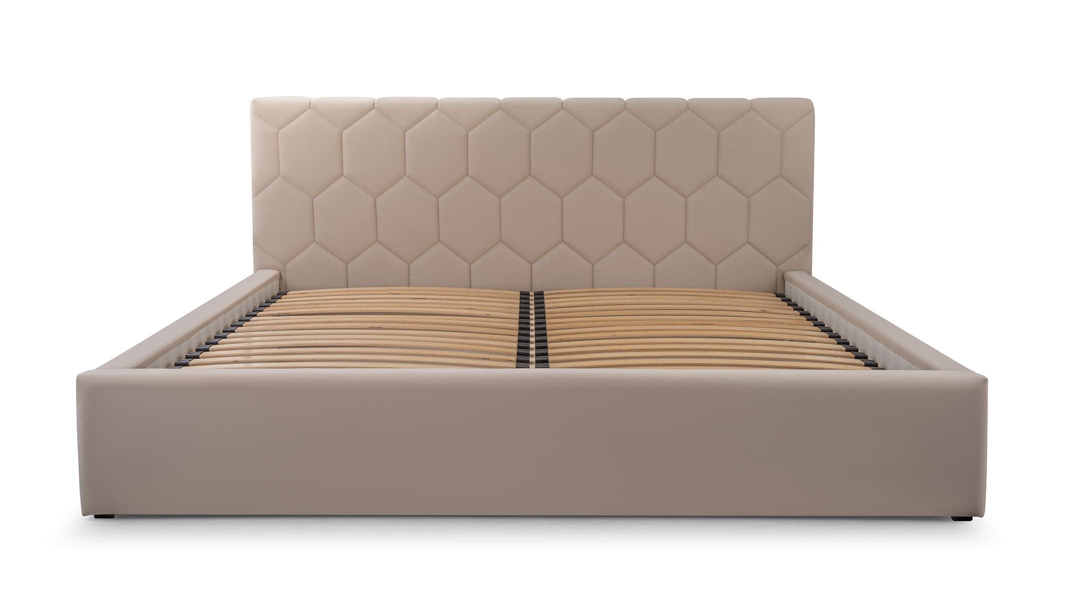 MOEBLO Polsterbett Bett 02 (aus Samt, Doppelbett mit gepolstertem Kopfteil, Bettkasten & Lattenrost, modernes Design mit Stauraum), (BxHxT): 158/178/198 x 95 x 220 cm