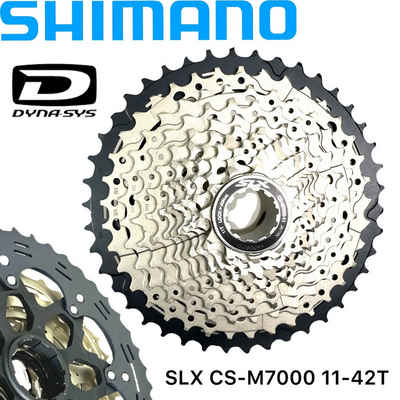 Shimano Fahrradkurbel Shimano SLX CS-M7000 Fahrrad MTB Ebike Kassette 11-fach (11-42 Z)
