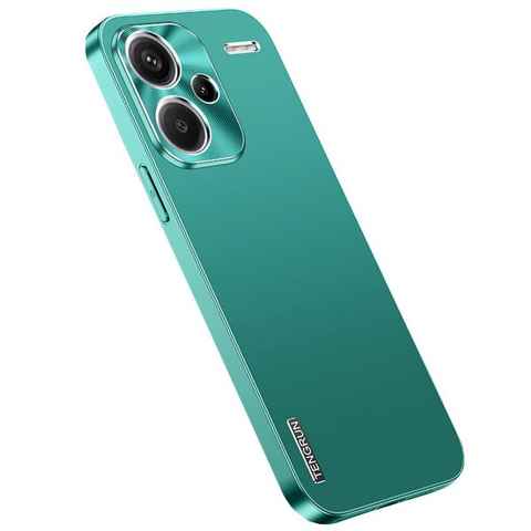 Wigento Handyhülle Für Xiaomi Redmi Note 13 Pro Plus Feinmattes Metall Design Case Hülle