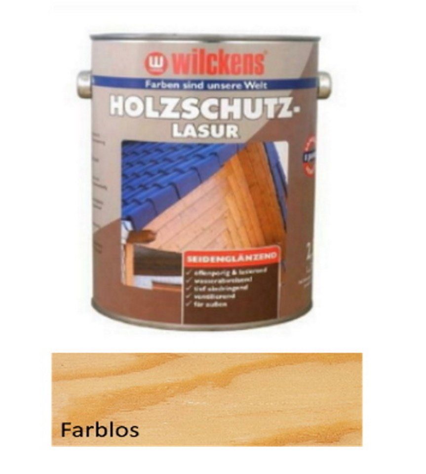 Wilckens Farben Holzschutzlasur 2,5 Liter Farblos Seidenglänzend